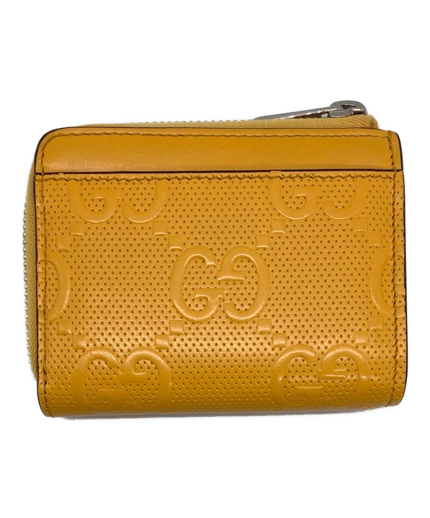 [Pre-owned] GUCCI Embossed leather Guccissima coin purse 657571