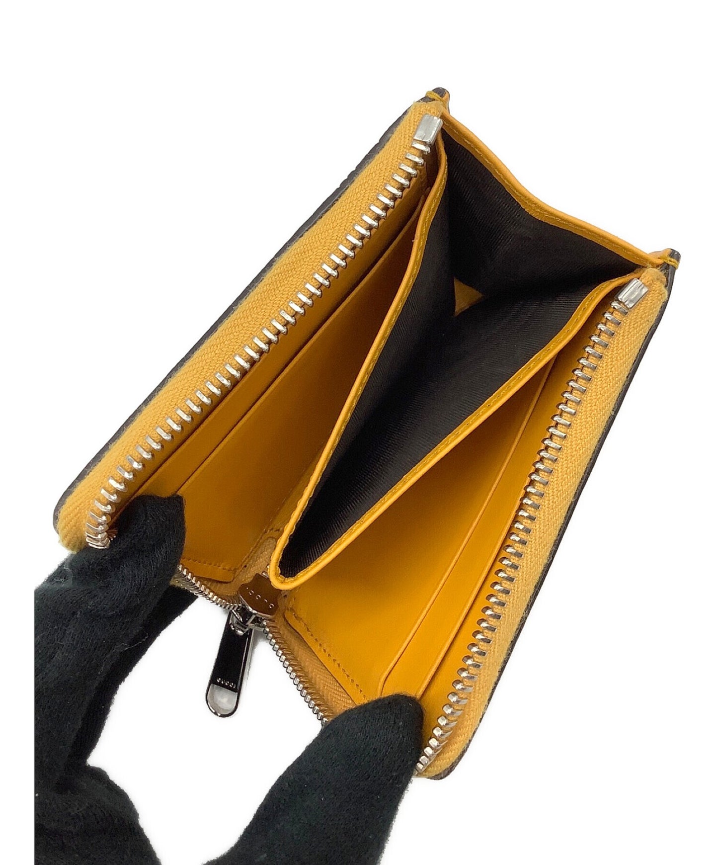 [Pre-owned] GUCCI Embossed leather Guccissima coin purse 657571