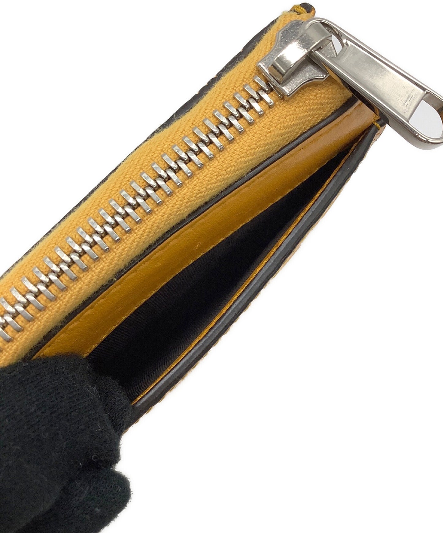 [Pre-owned] GUCCI Embossed leather Guccissima coin purse 657571