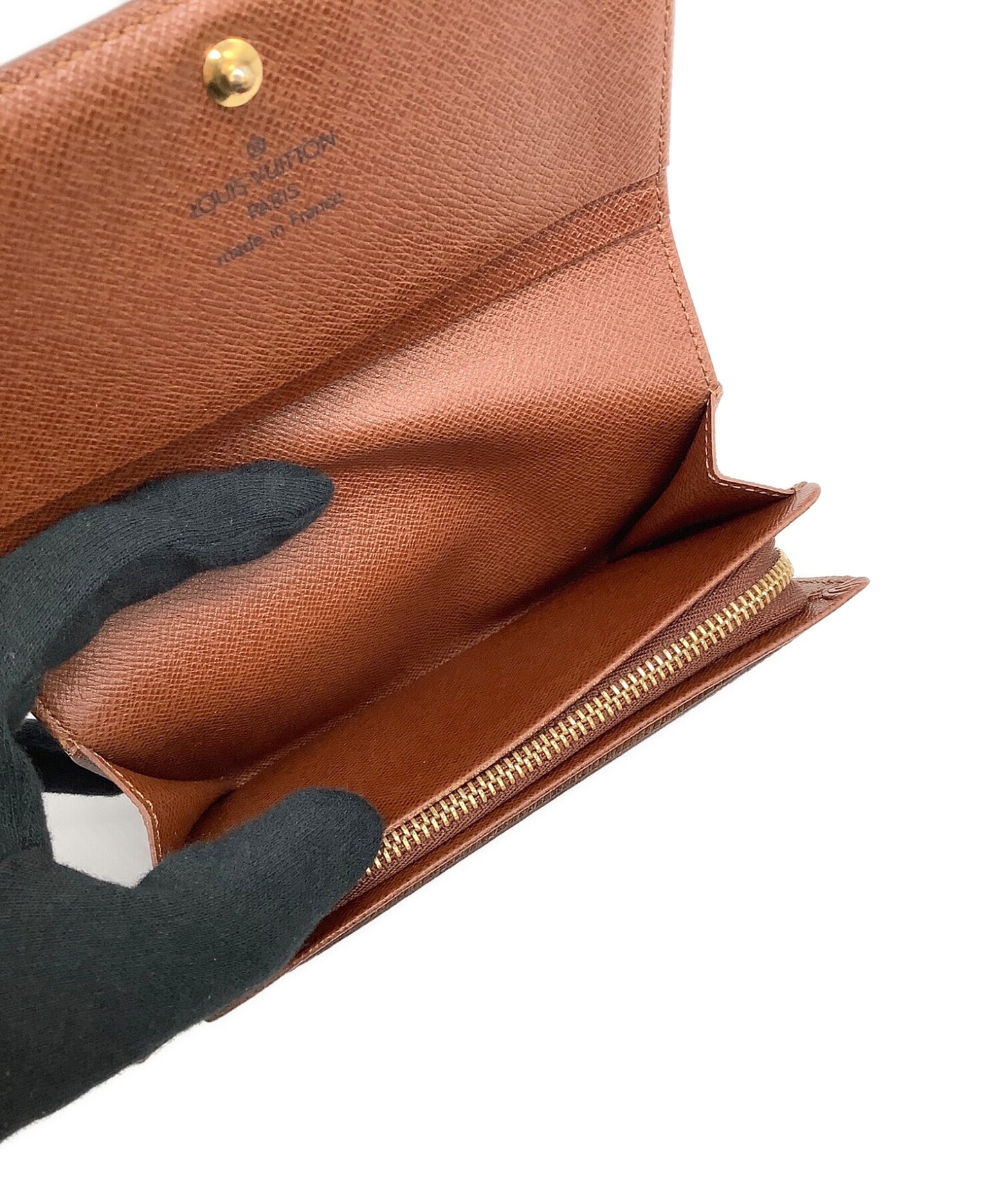 [Pre-owned] LOUIS VUITTON Monogram portmonnaie bière trésor wallet with two compartments M61730