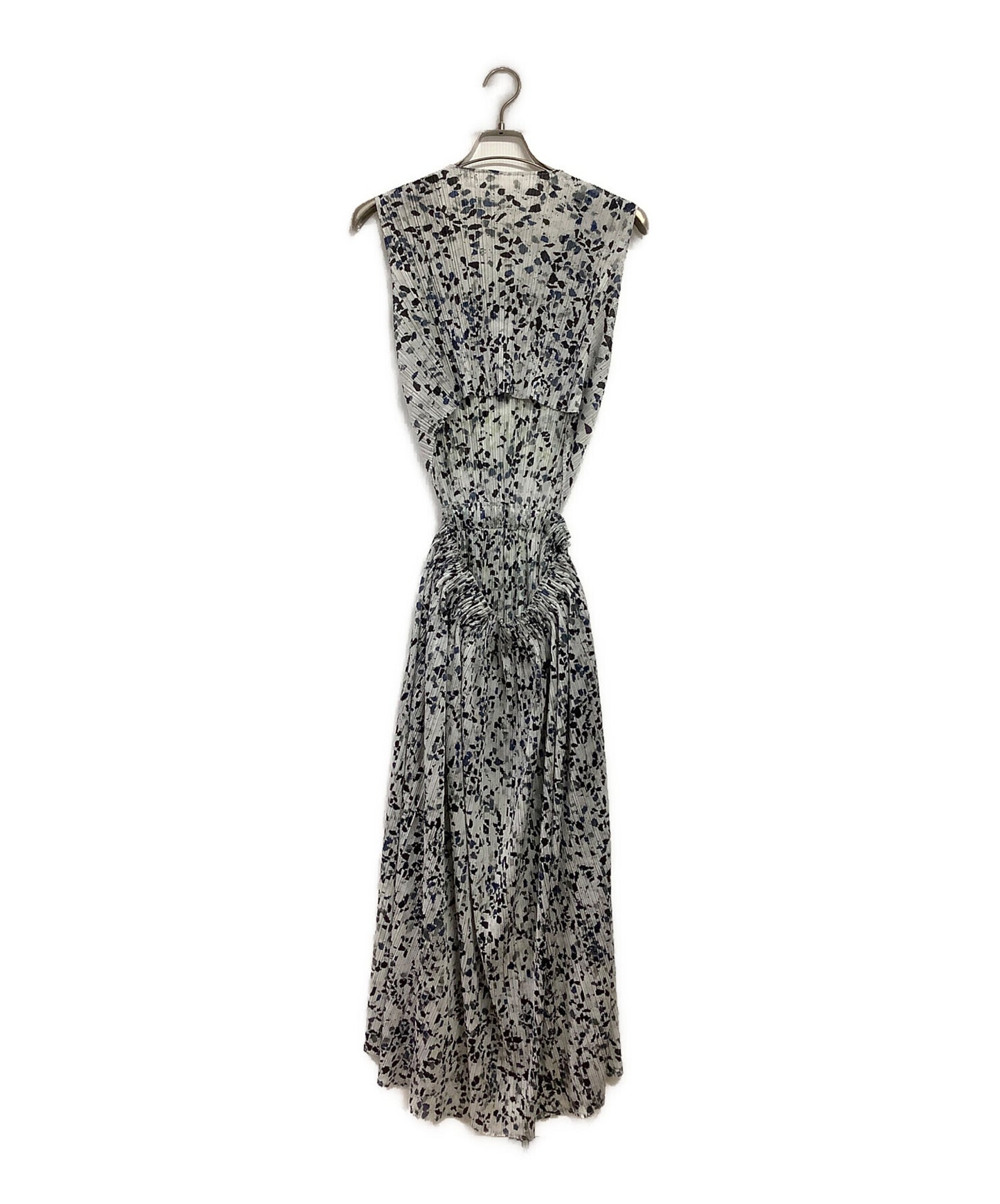 [Pre-owned] PLEATS PLEASE Mokuti-style printed pleated dress PP01-JH226