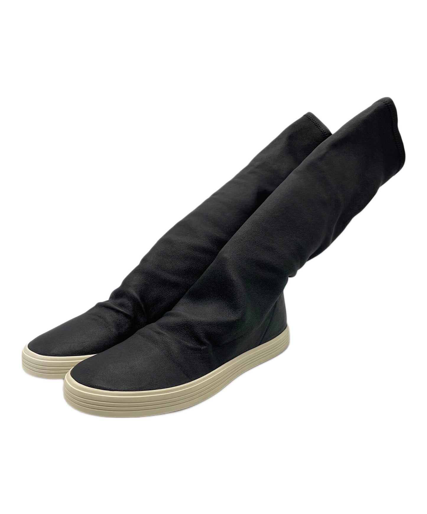 [Pre-owned] RICK OWENS Stretch boots RU17F8869LNS