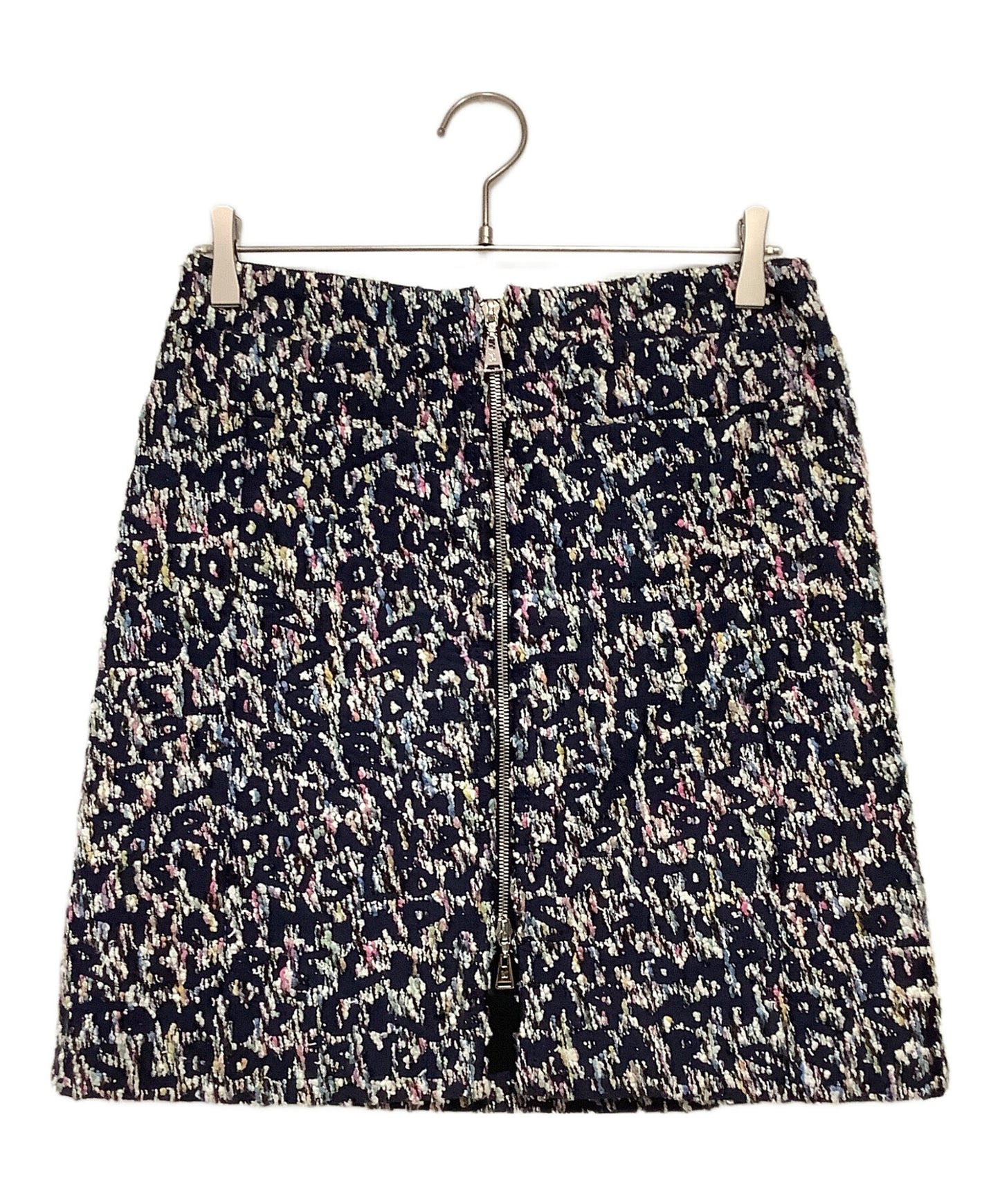 [Pre-owned] LOUIS VUITTON Tweed Front Zip Skirt F6SK06B1H