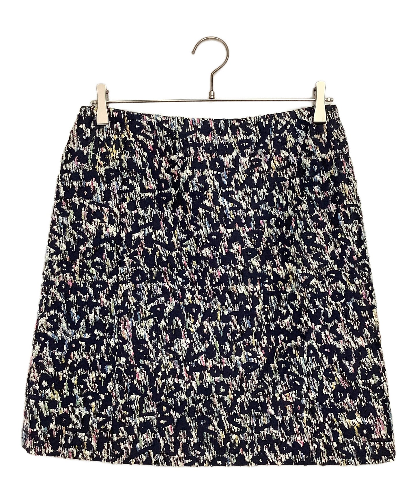 [Pre-owned] LOUIS VUITTON Tweed Front Zip Skirt F6SK06B1H