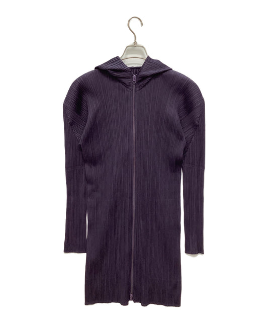 [Pre-owned] PLEATS PLEASE long zipped hoodie