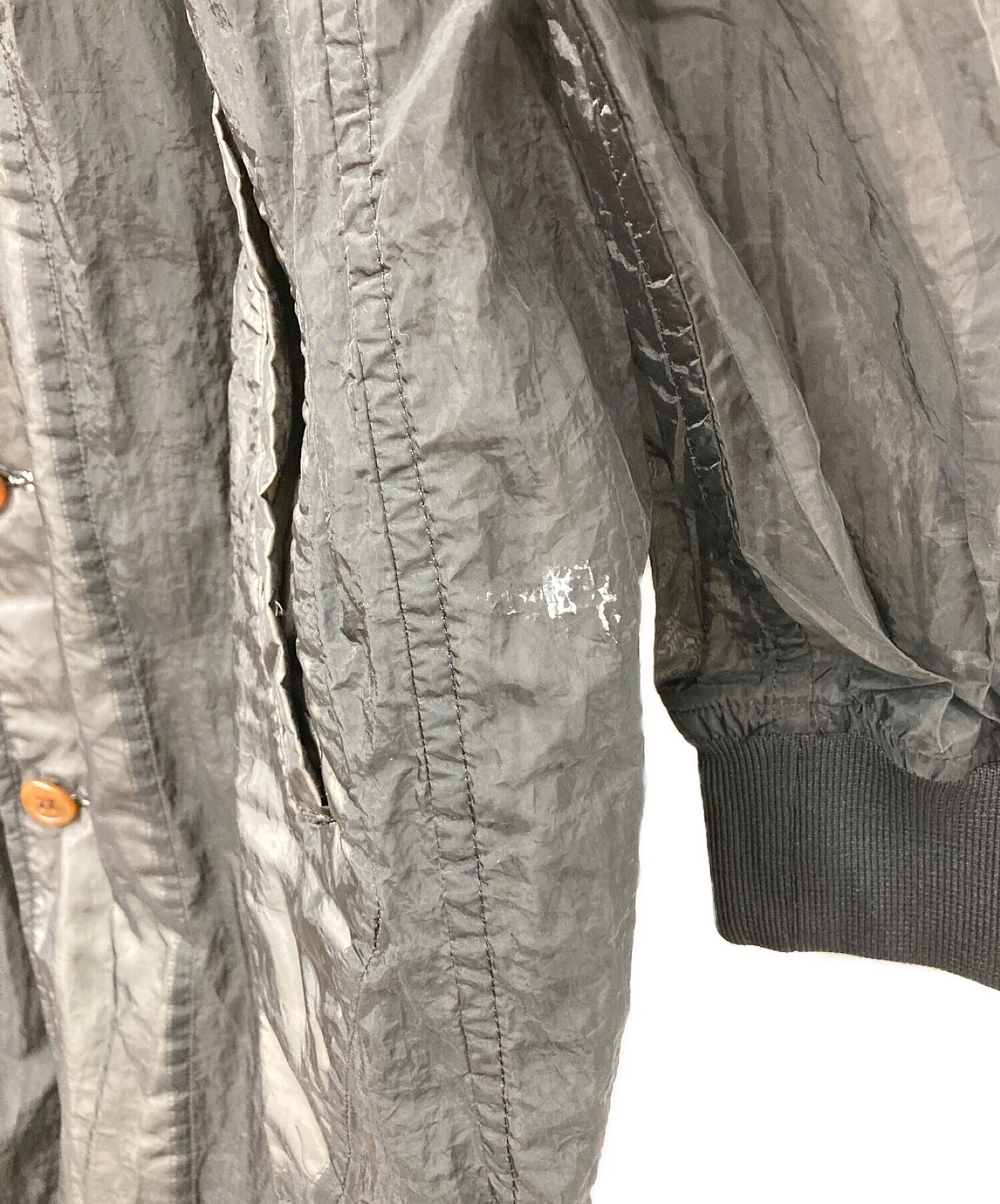 [Pre-owned] BLACK COMME des GARCONS see-through long coat 1F-C002