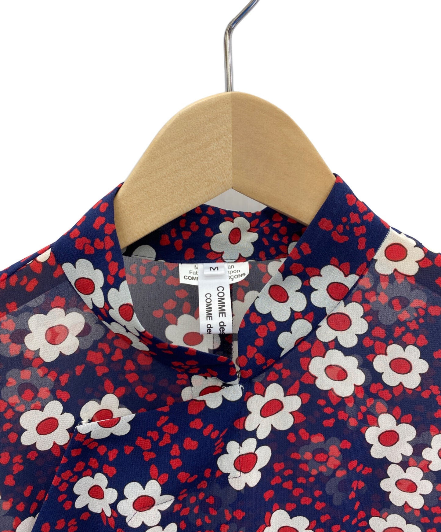 [Pre-owned] COMME des GARCONS COMME des GARCONS Floral Band Collar Shirt Dress RI-O009