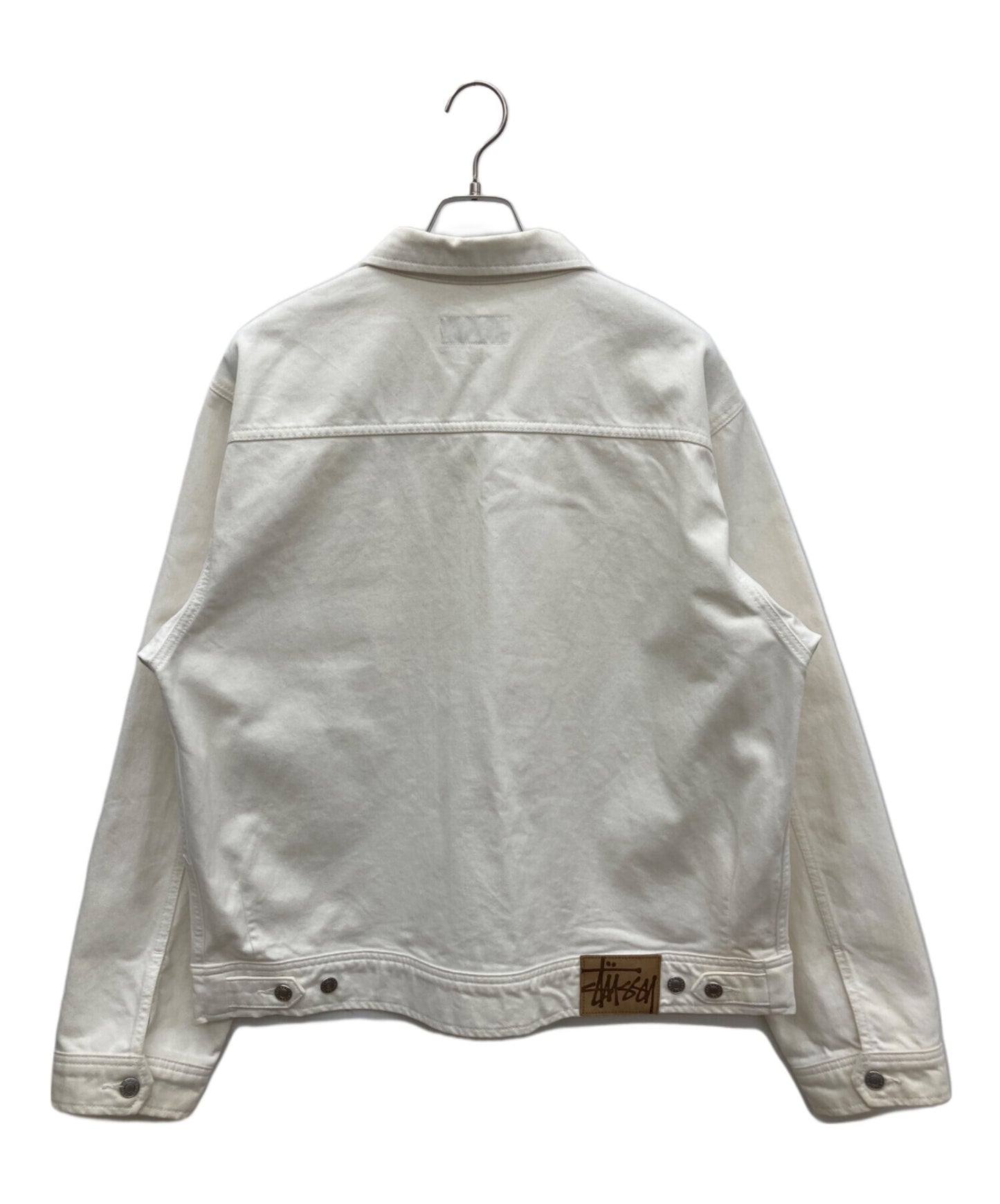 [Pre-owned] stussy Denim Zip Work Jacket OVERDYED 115680