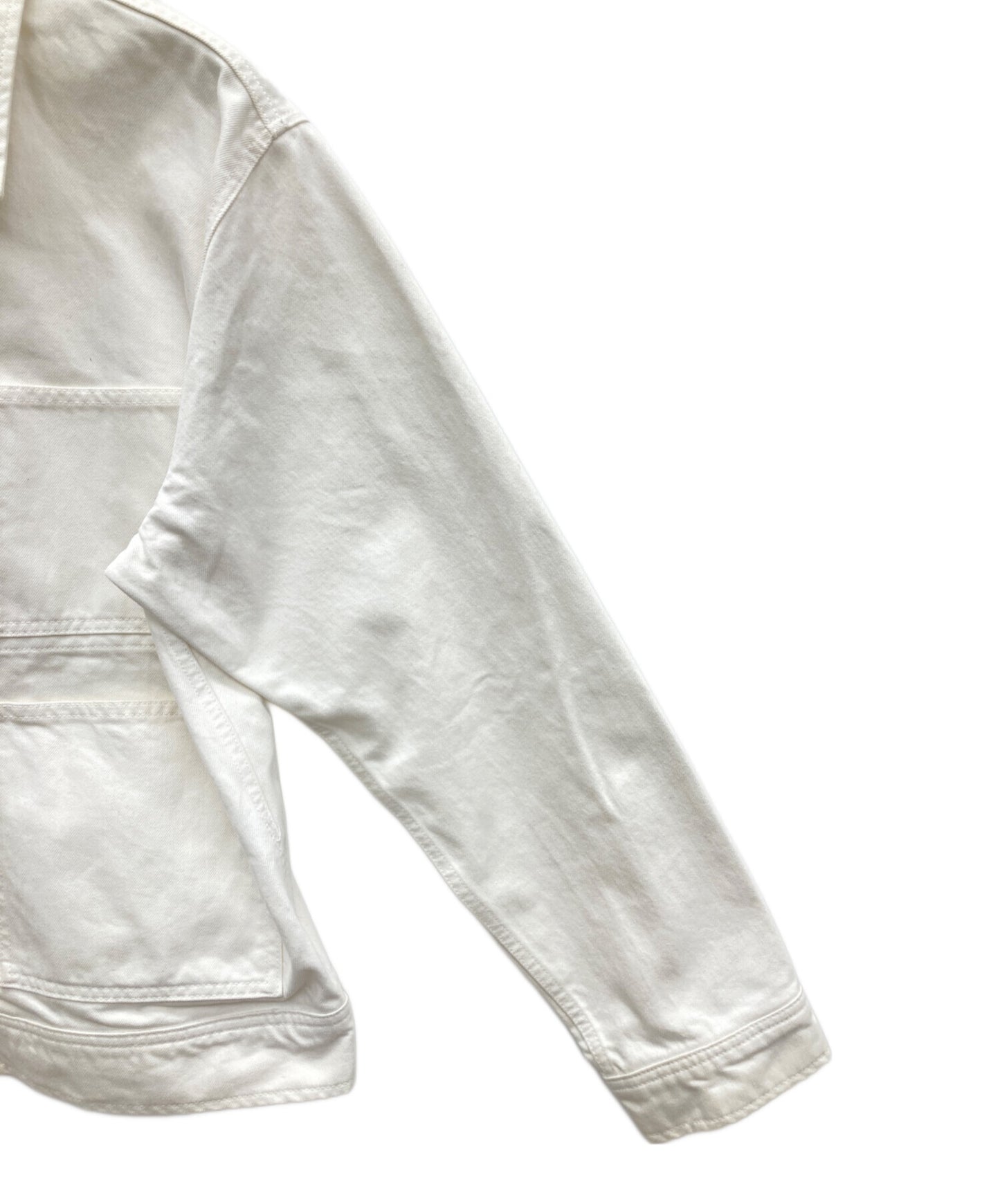 [Pre-owned] stussy Denim Zip Work Jacket OVERDYED 115680