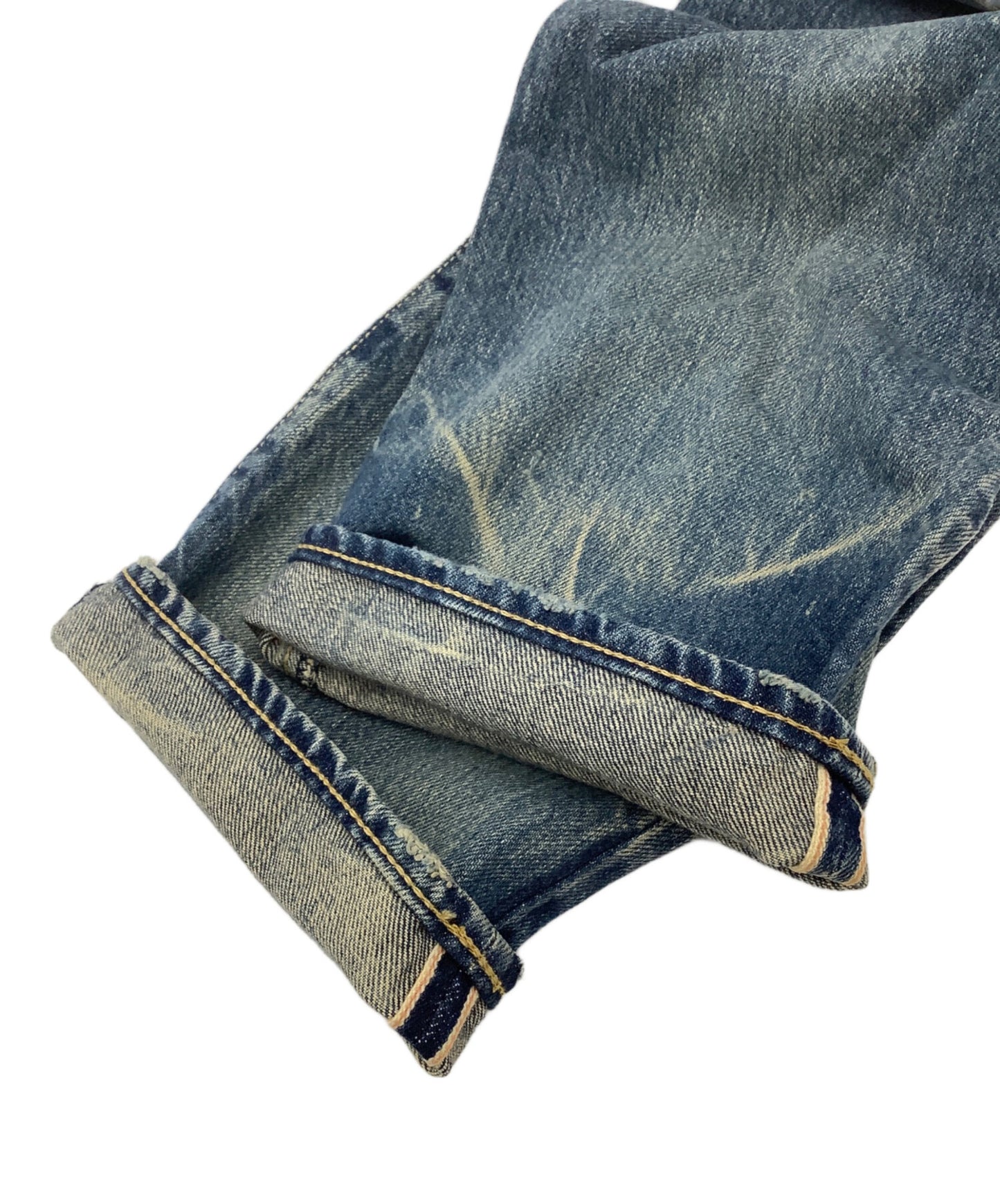 [Pre-owned] Hysteric Glamour Patchwork studded denim pants 0214AP05