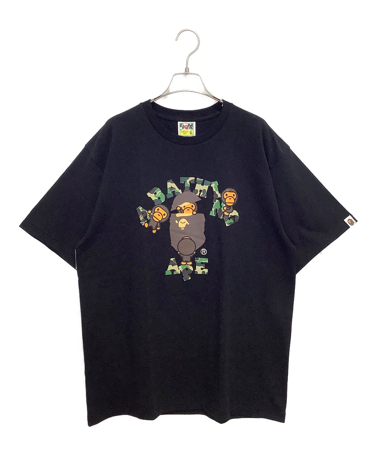[Pre-owned] A BATHING APE ABC CAMO College Milo T-shirt 002TEK801004M