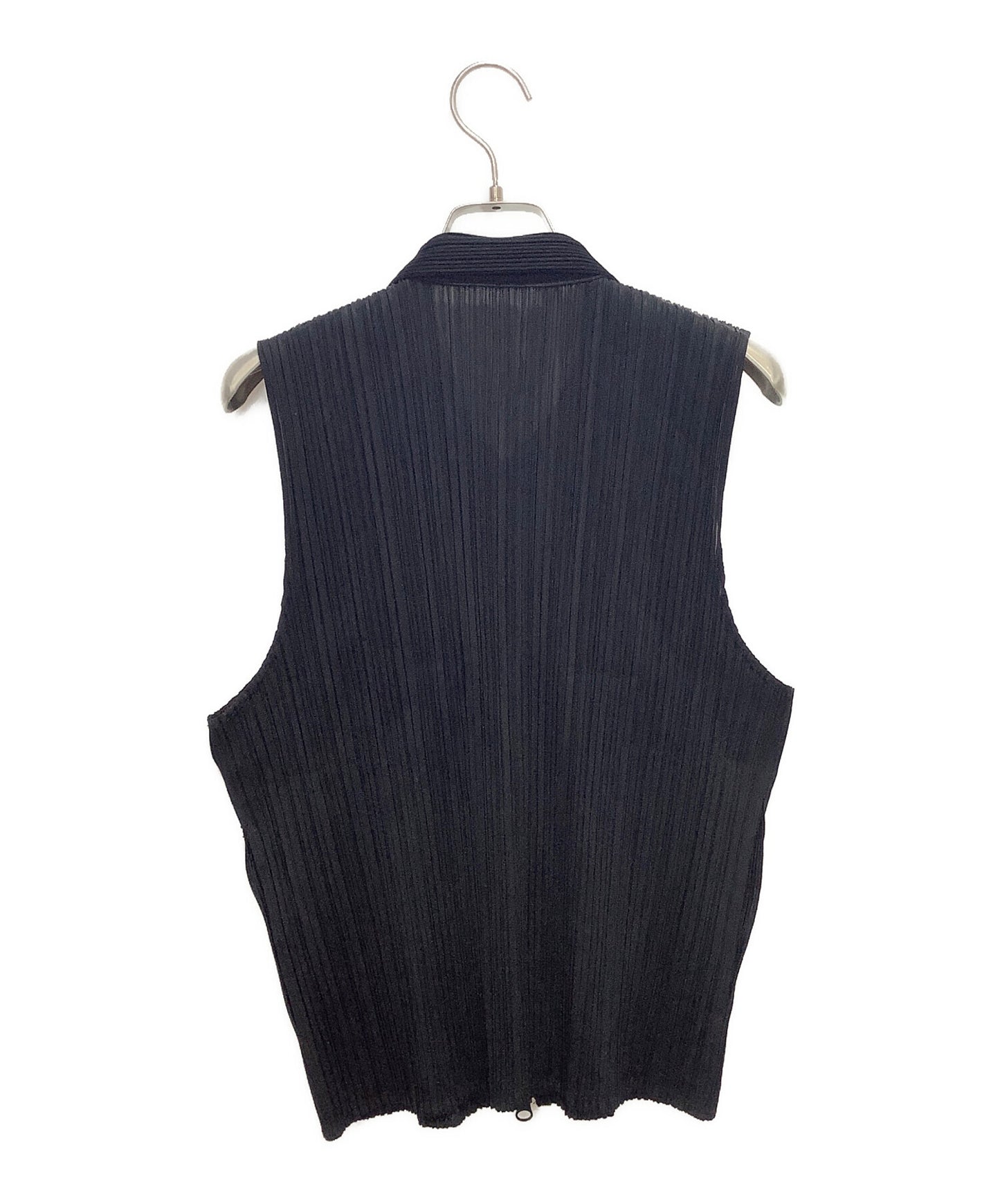 [Pre-owned] PLEATS PLEASE Sleeveless Zip Blouse PP04-JE384
