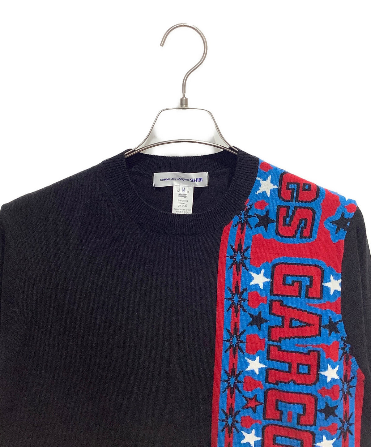 [Pre-owned] COMME des GARCONS SHIRT Knit Football Scarf FP-N004