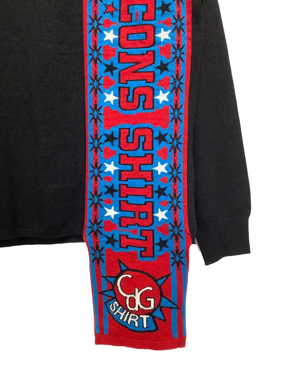 [Pre-owned] COMME des GARCONS SHIRT Knit Football Scarf FP-N004