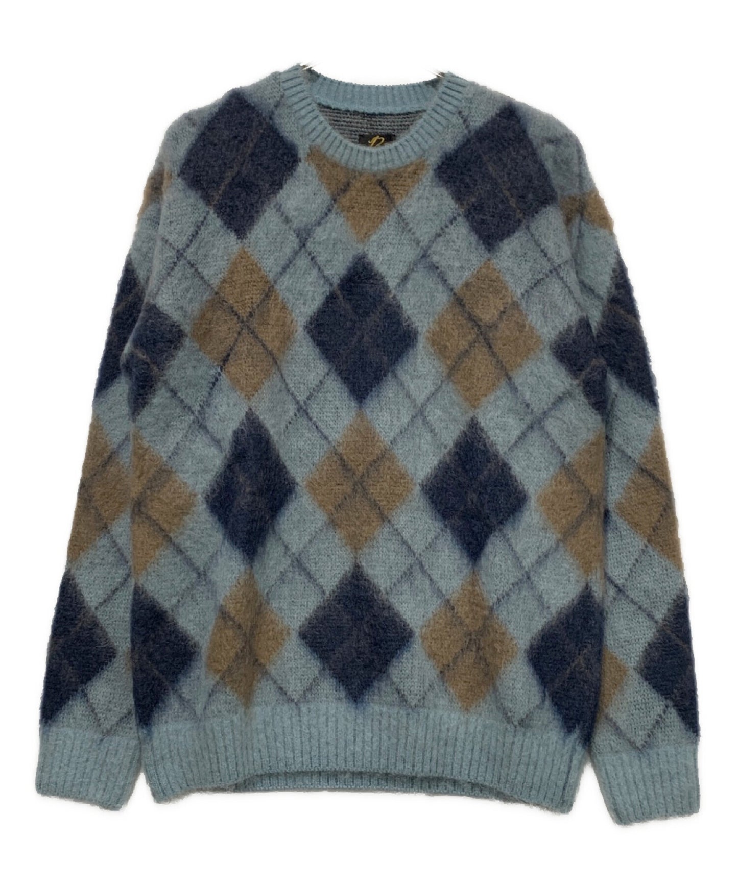 [Pre-owned] Needles Mohair argyle knit 1253-599-0417