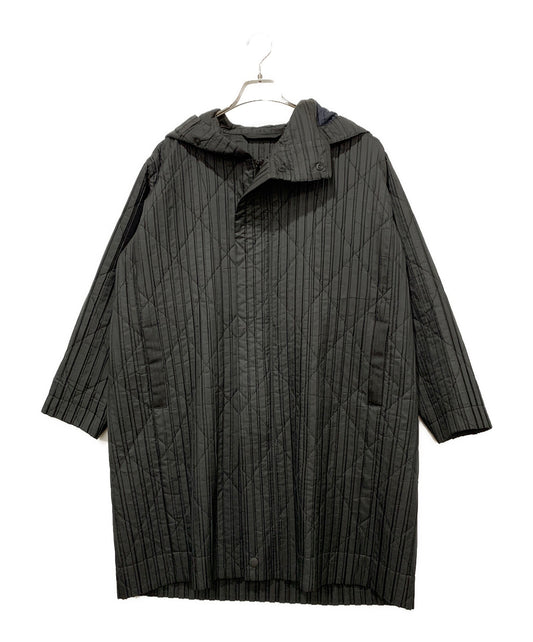 [Pre-owned] HOMME PLISSE ISSEY MIYAKE Hooded pleated coat HP83FA027