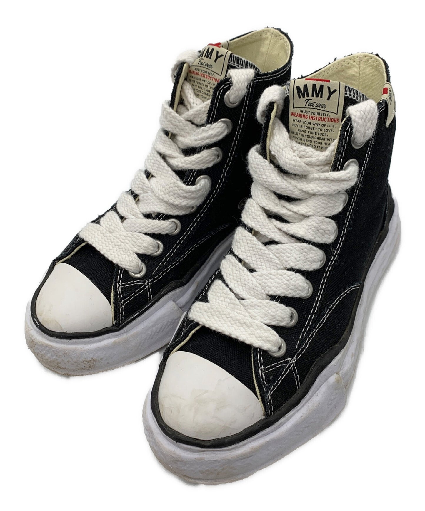 [Pre-owned] Maison MIHARA YASUHIRO "PETERSON" OG Sole Canvas High-top Sneaker A01FW701