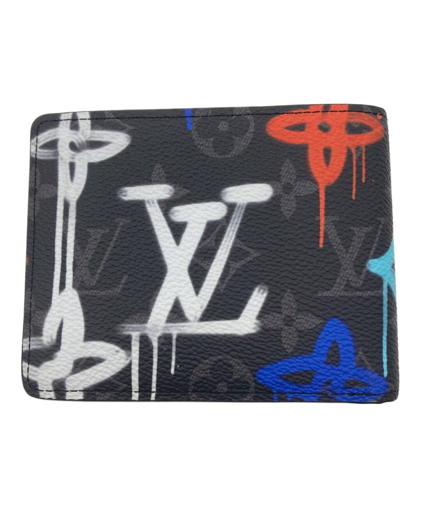 [Pre-owned] LOUIS VUITTON Monogram Eclipse Canvas Portefeuille Multiple M81847
