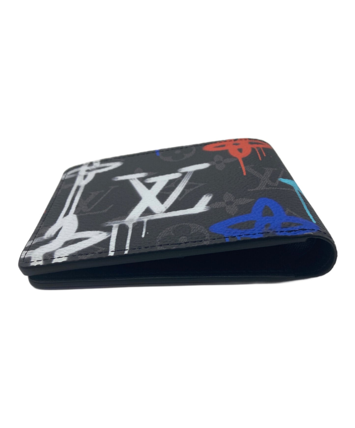[Pre-owned] LOUIS VUITTON Monogram Eclipse Canvas Portefeuille Multiple M81847