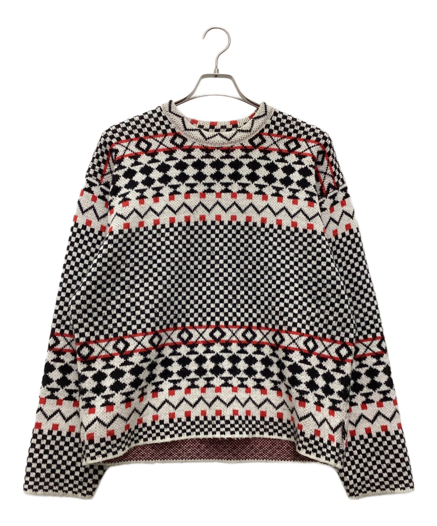 [Pre-owned] stussy JACQUARD CREW KNIT 117153