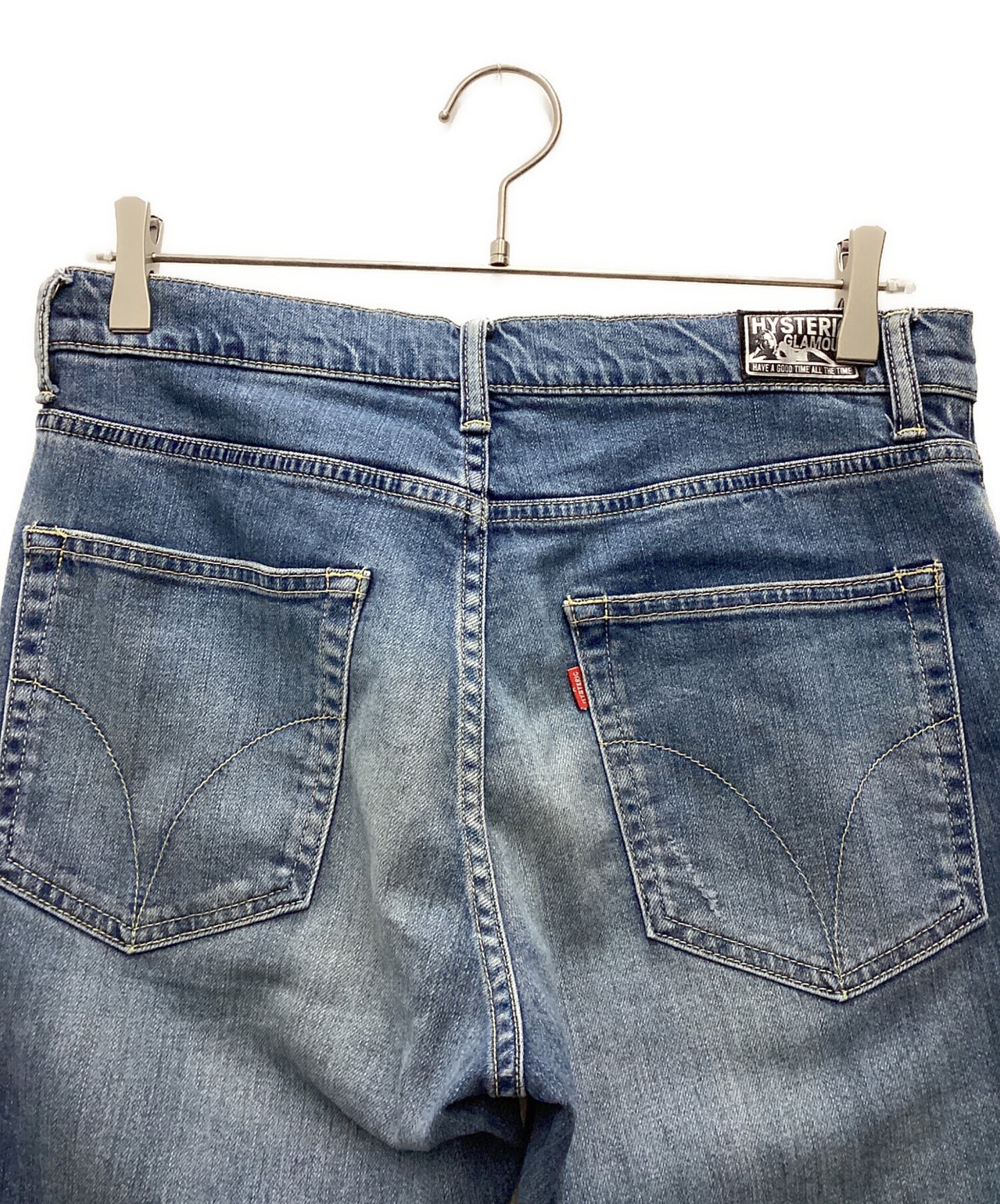 [Pre-owned] Hysteric Glamour Damaged denim pants 02231AP02