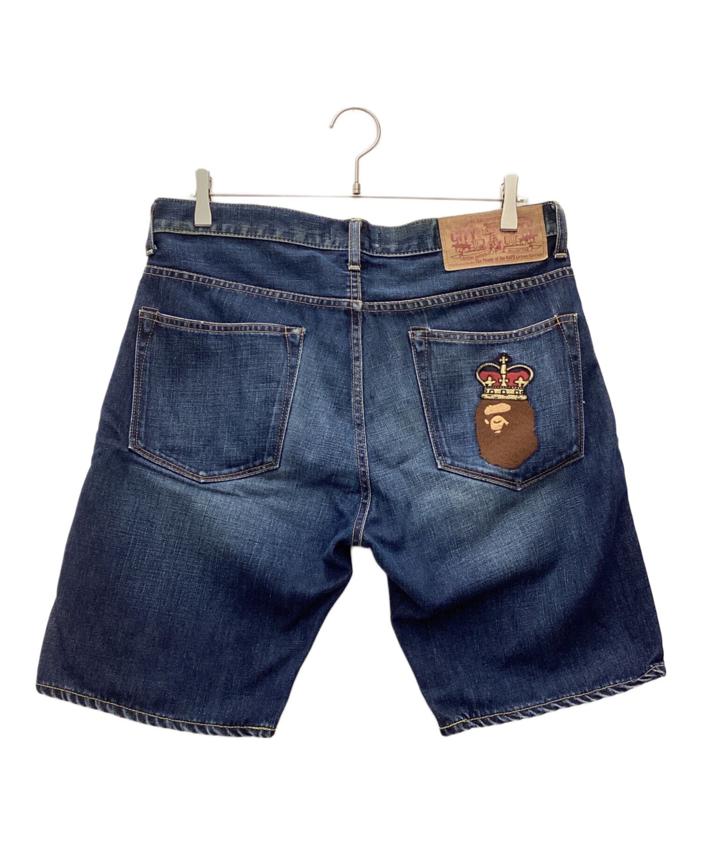 [Pre-owned] A BATHING APE denim shorts