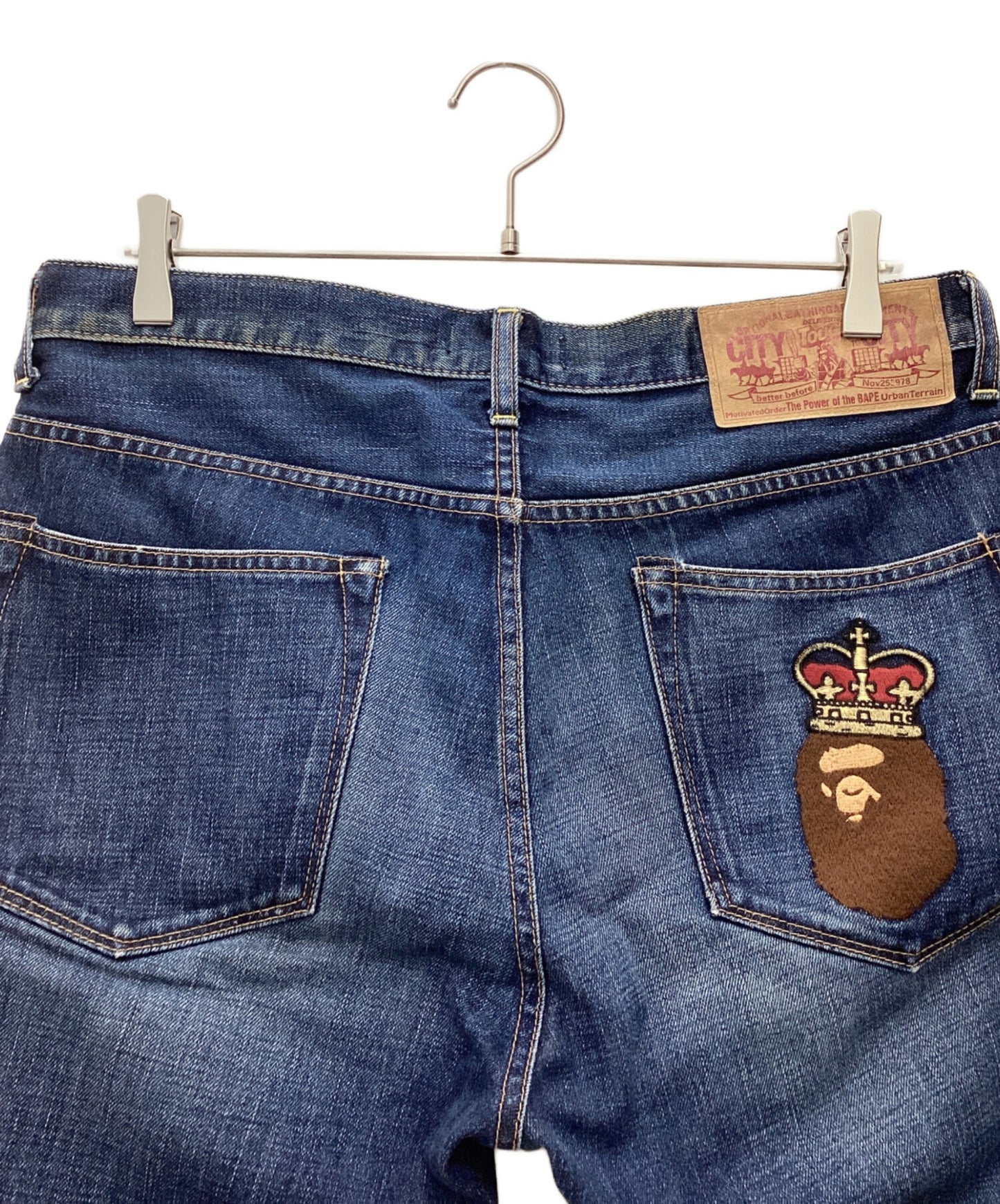 [Pre-owned] A BATHING APE denim shorts