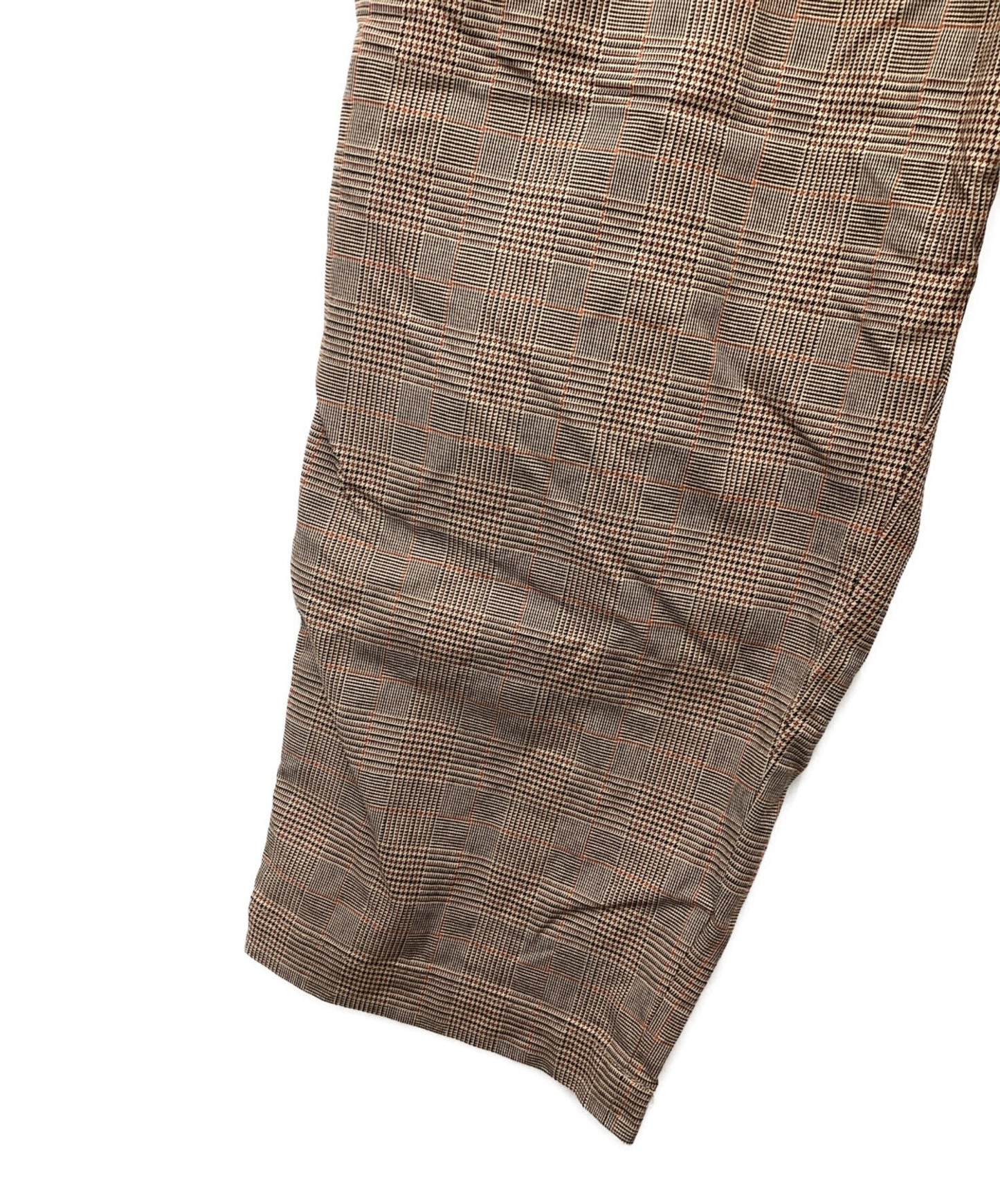 [Pre-owned] sacai Adjustable-Buckle Check-Pattern Pants 21-02484M