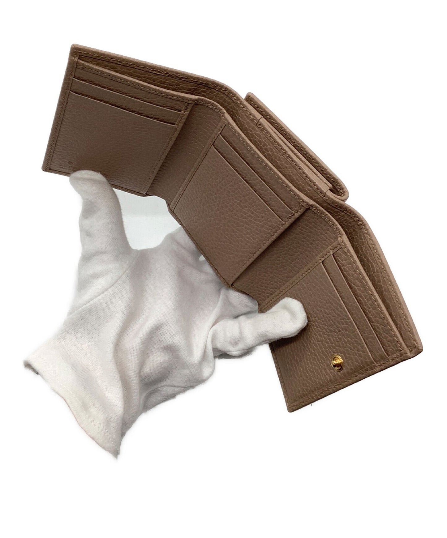 [Pre-owned] GUCCI Compact Wallet Petit Marmont 474746