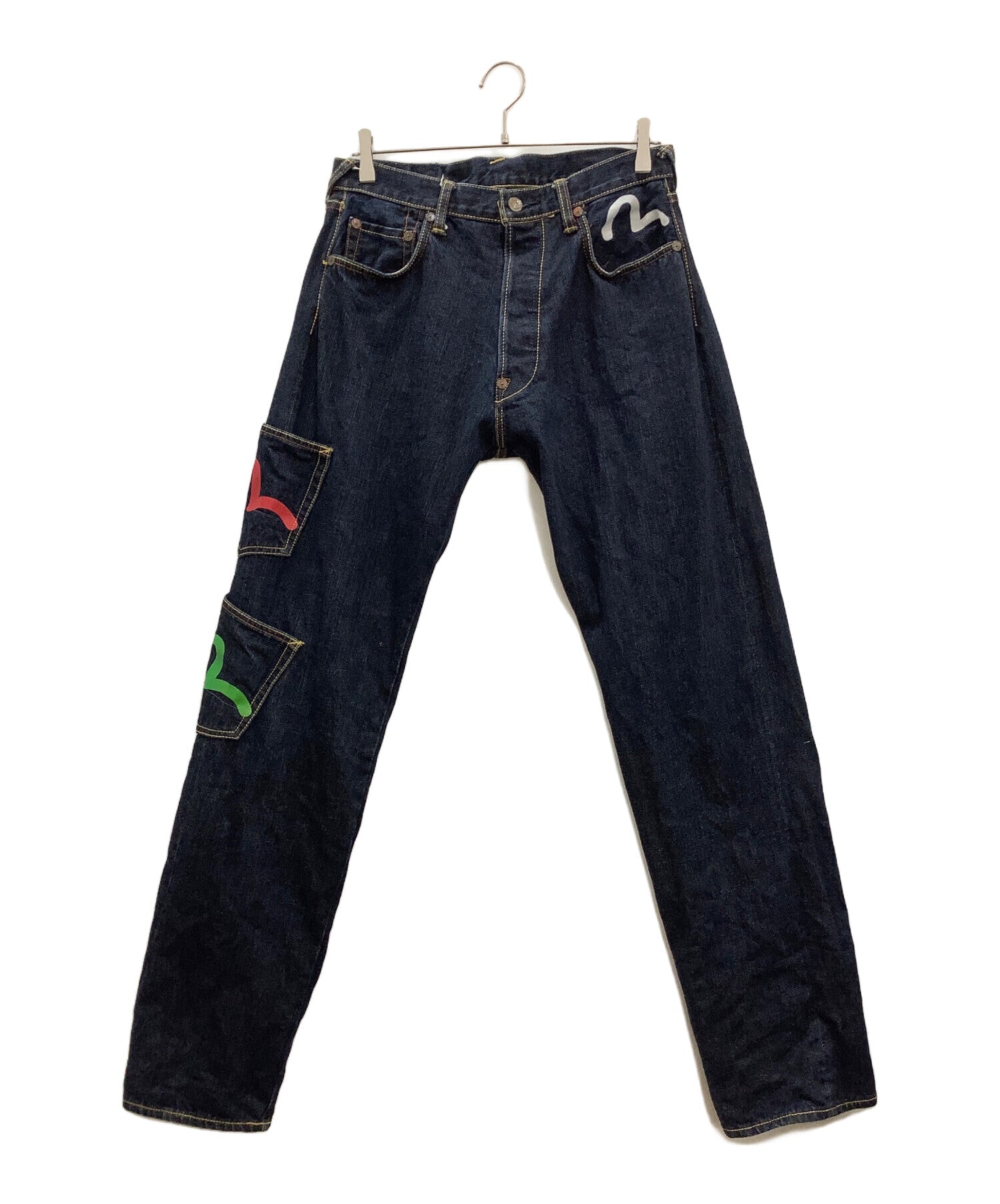 ま*ひ様 今月中に売り切りたいです‼️ evisu denim 38x34 楽天市場】【雰囲気抜群】EVISU 【1506/1ST デニムジャケット】38