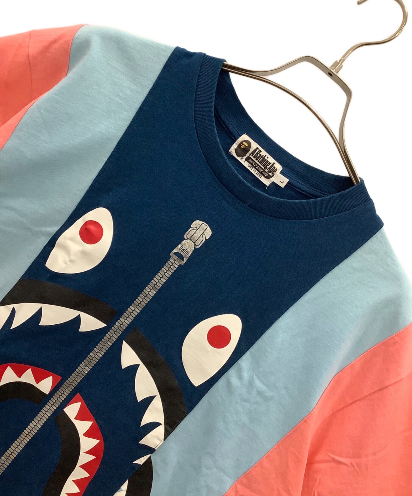 [Pre-owned] A BATHING APE Reconstructed Shark T-shirt 001CSG801009X