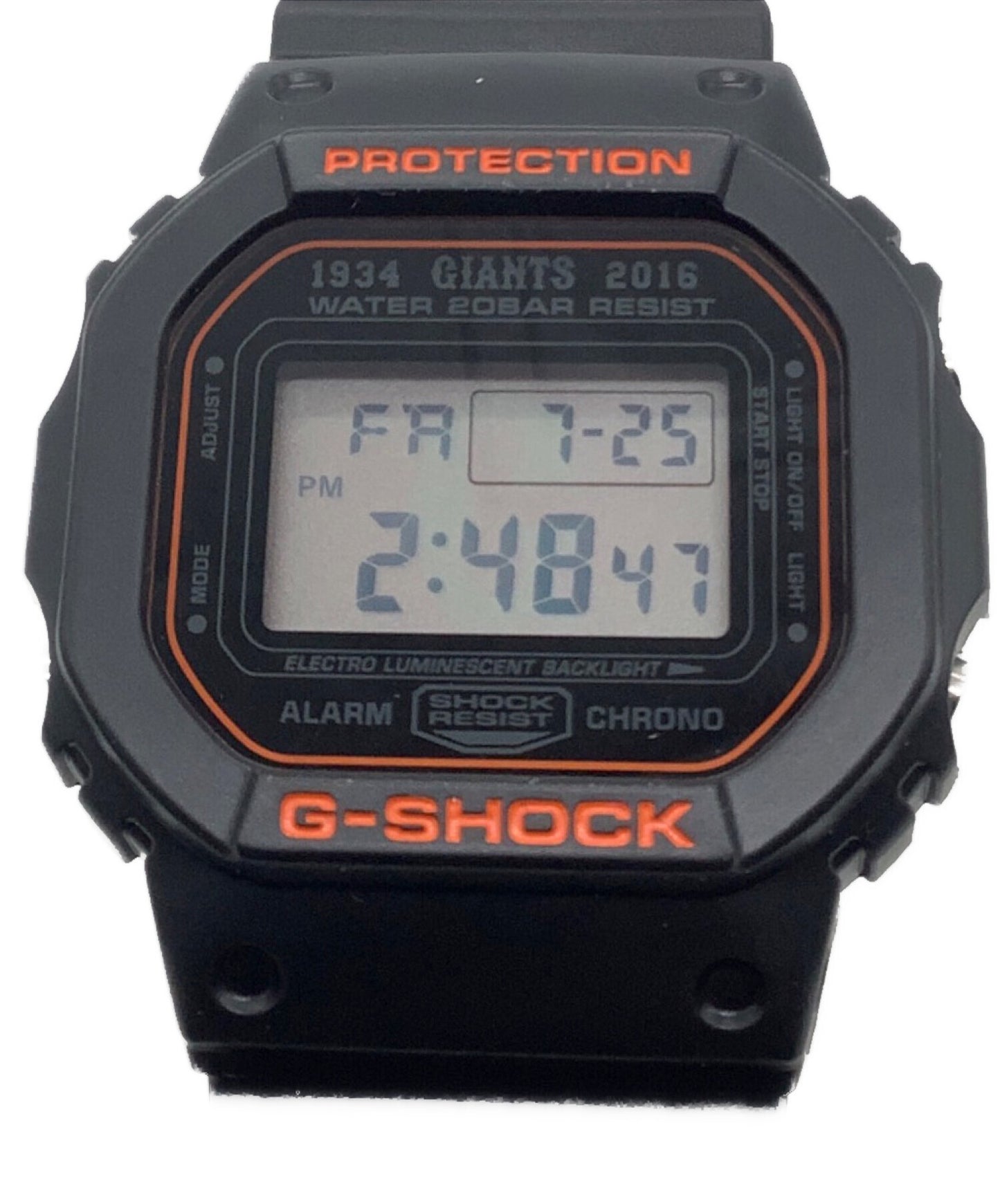 [Pre-owned] CASIO Digital watch CASIO Yomiuri Giants DW-5600YG-1JRG-SHOCK quartz unused 410 pieces G-Po members only DW-5600YG-1JR
