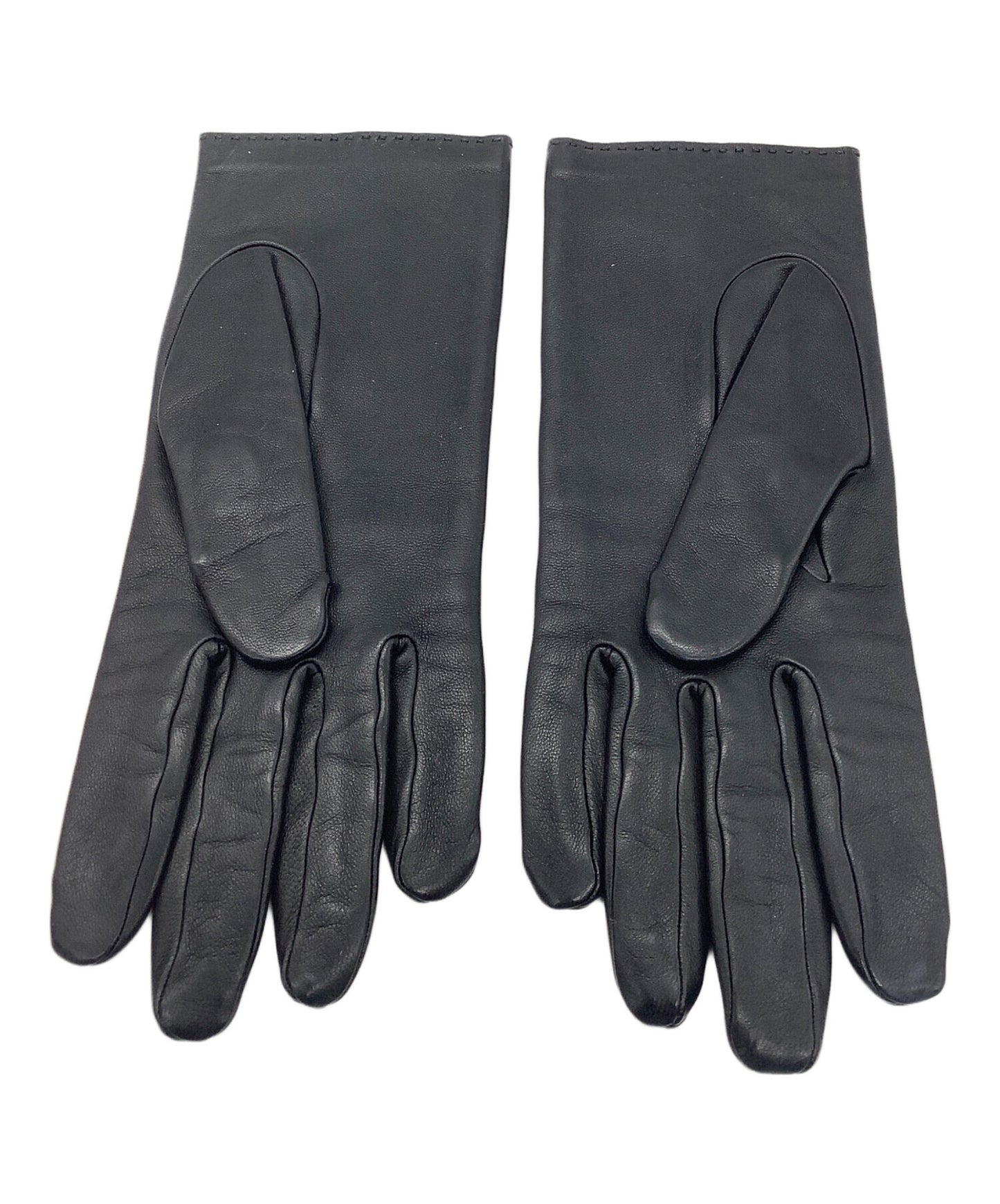 [Pre-owned] HERMES Leather gloves HERMES lambskin black