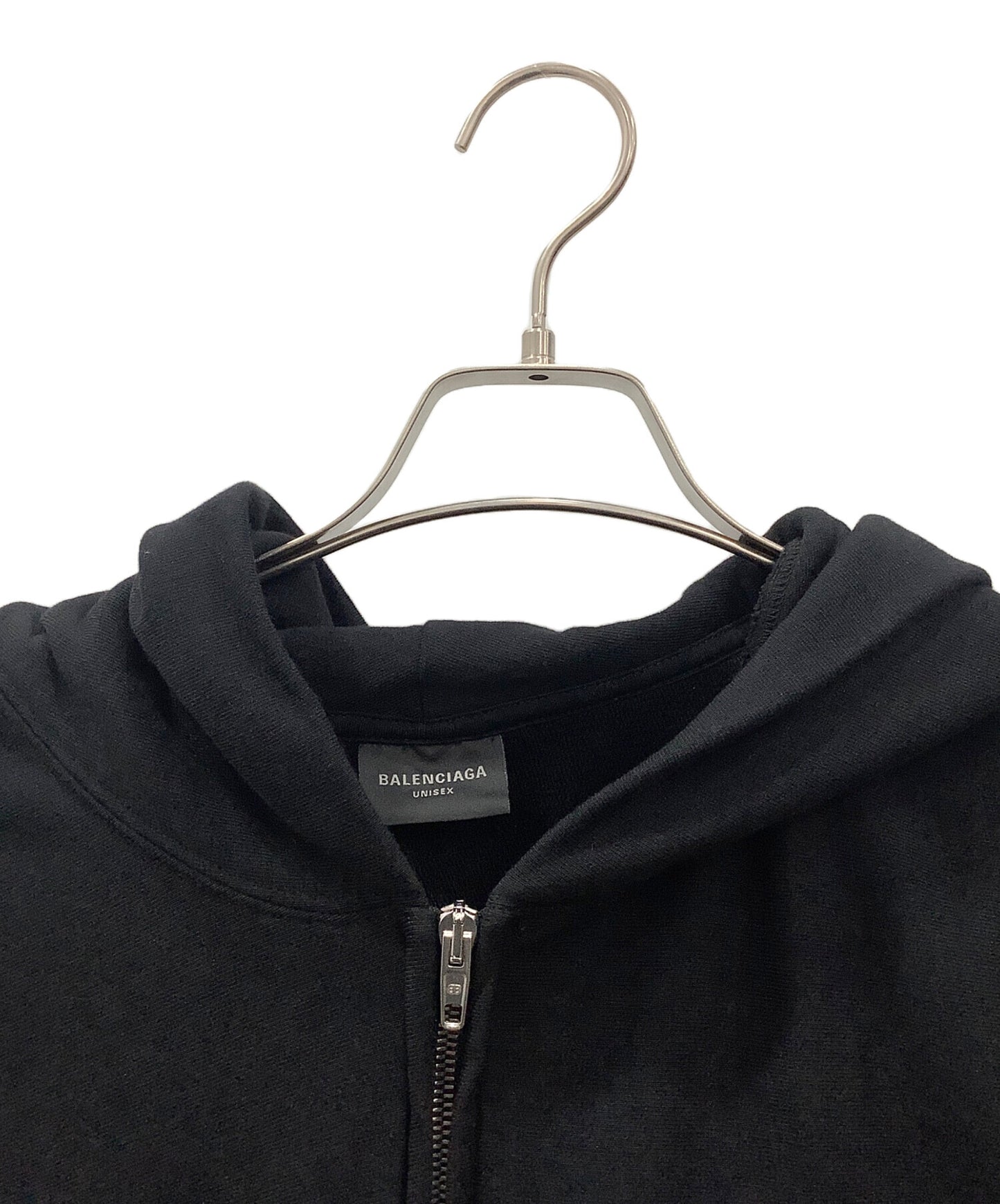 [Pre-owned] BALENCIAGA Mirror Logo Zip Hoodie BALENCIAGA 720424 TNVR3 2022 @ Π 720424 TNVR3