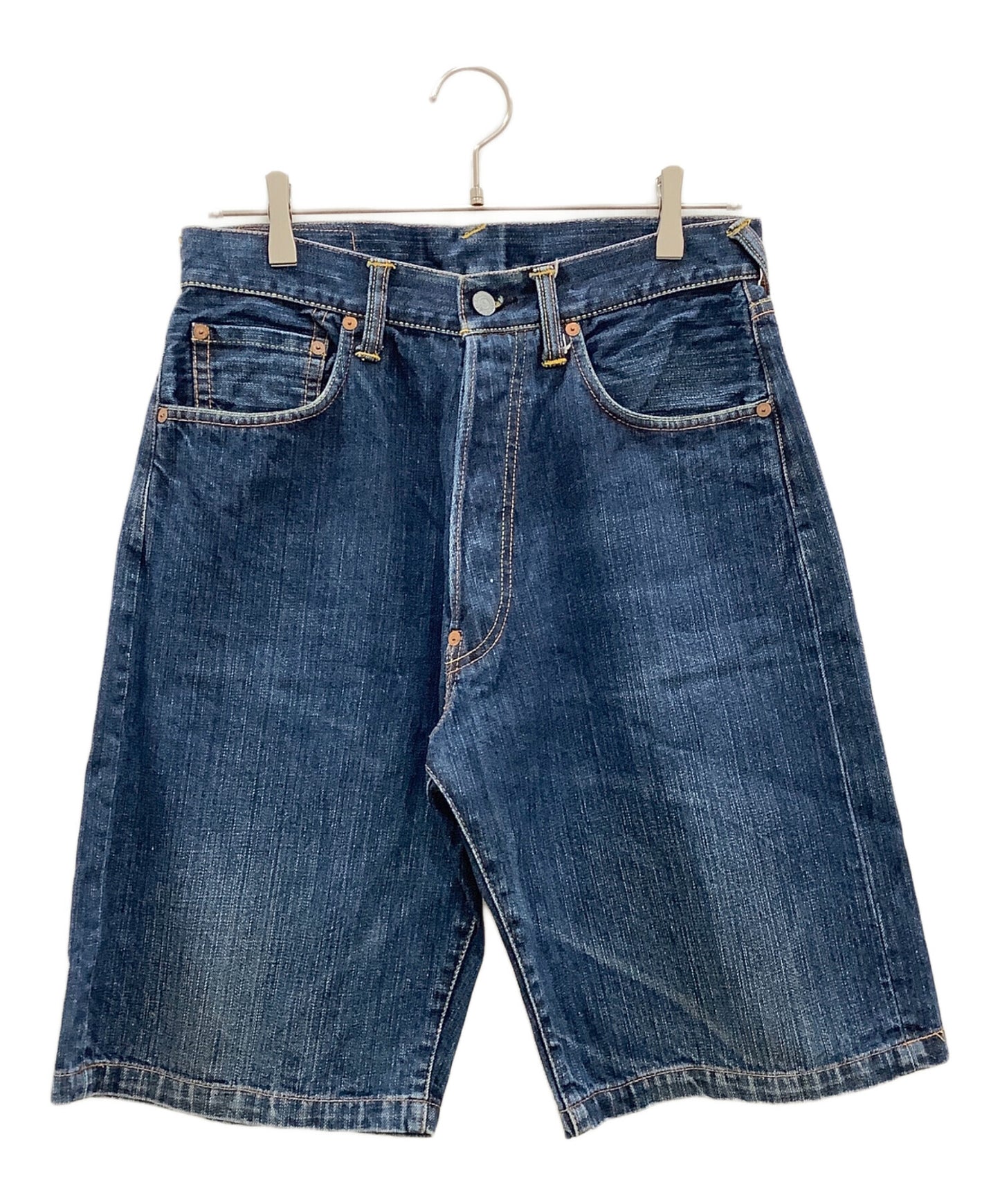 [Pre-owned] EVISU Denim half pants EVISU Men's Indigo 2001 Big Seagull
