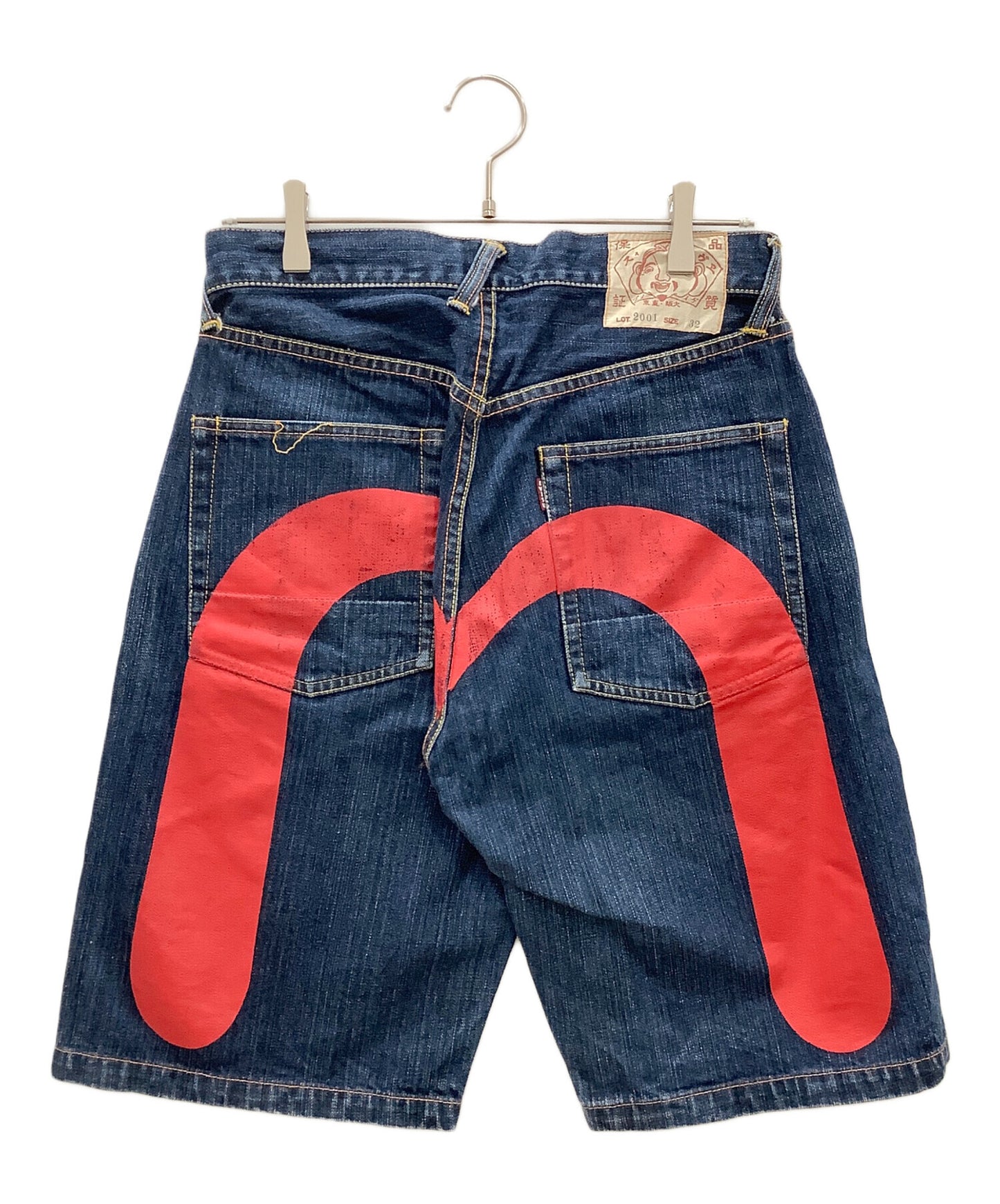 [Pre-owned] EVISU Denim half pants EVISU Men's Indigo 2001 Big Seagull