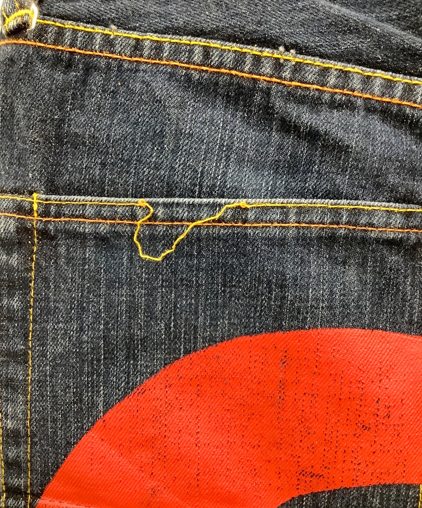 [Pre-owned] EVISU Denim half pants EVISU Men's Indigo 2001 Big Seagull
