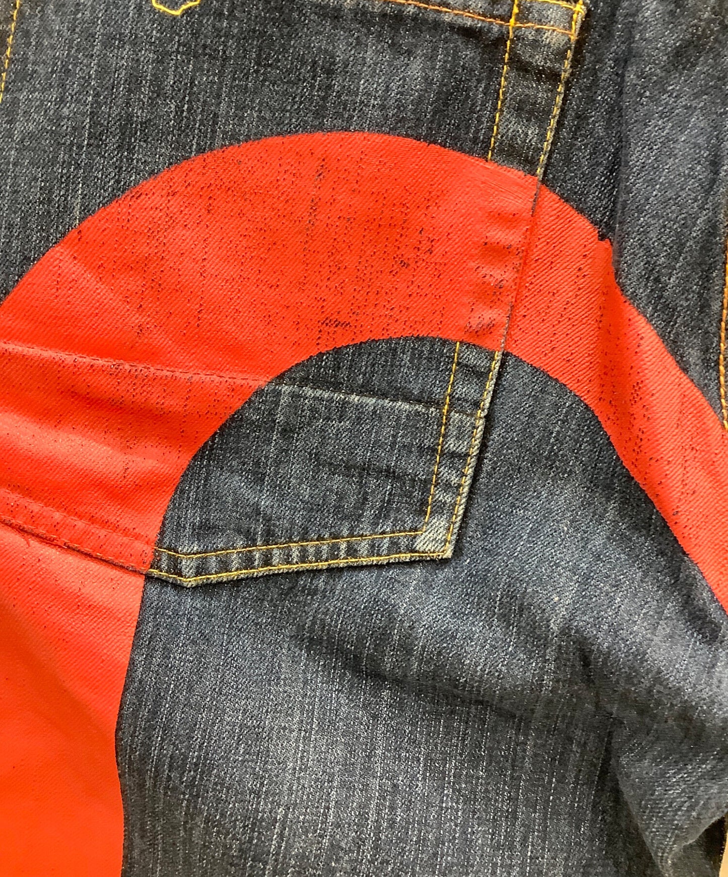 [Pre-owned] EVISU Denim half pants EVISU Men's Indigo 2001 Big Seagull