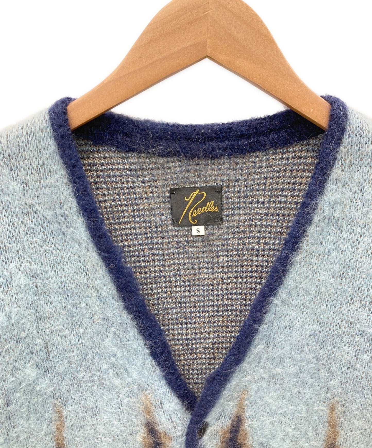 [Pre-owned] Needles Mohair Cardigan - Flame HM271
