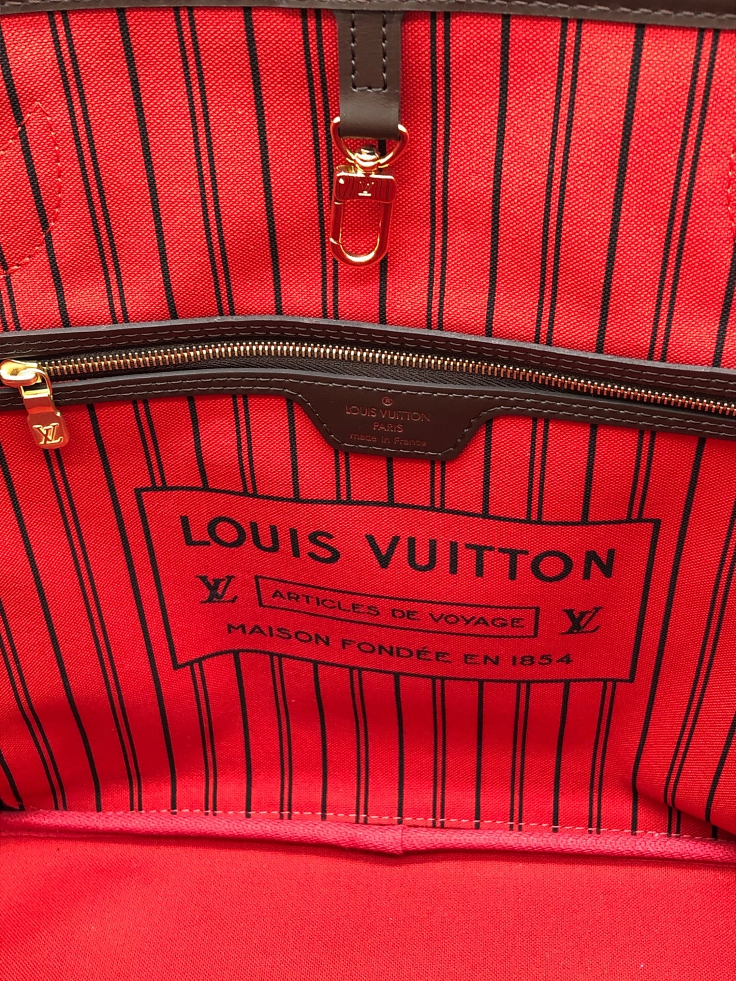 [Pre-owned] LOUIS VUITTON Damier Neverfull MM tote bag N41358