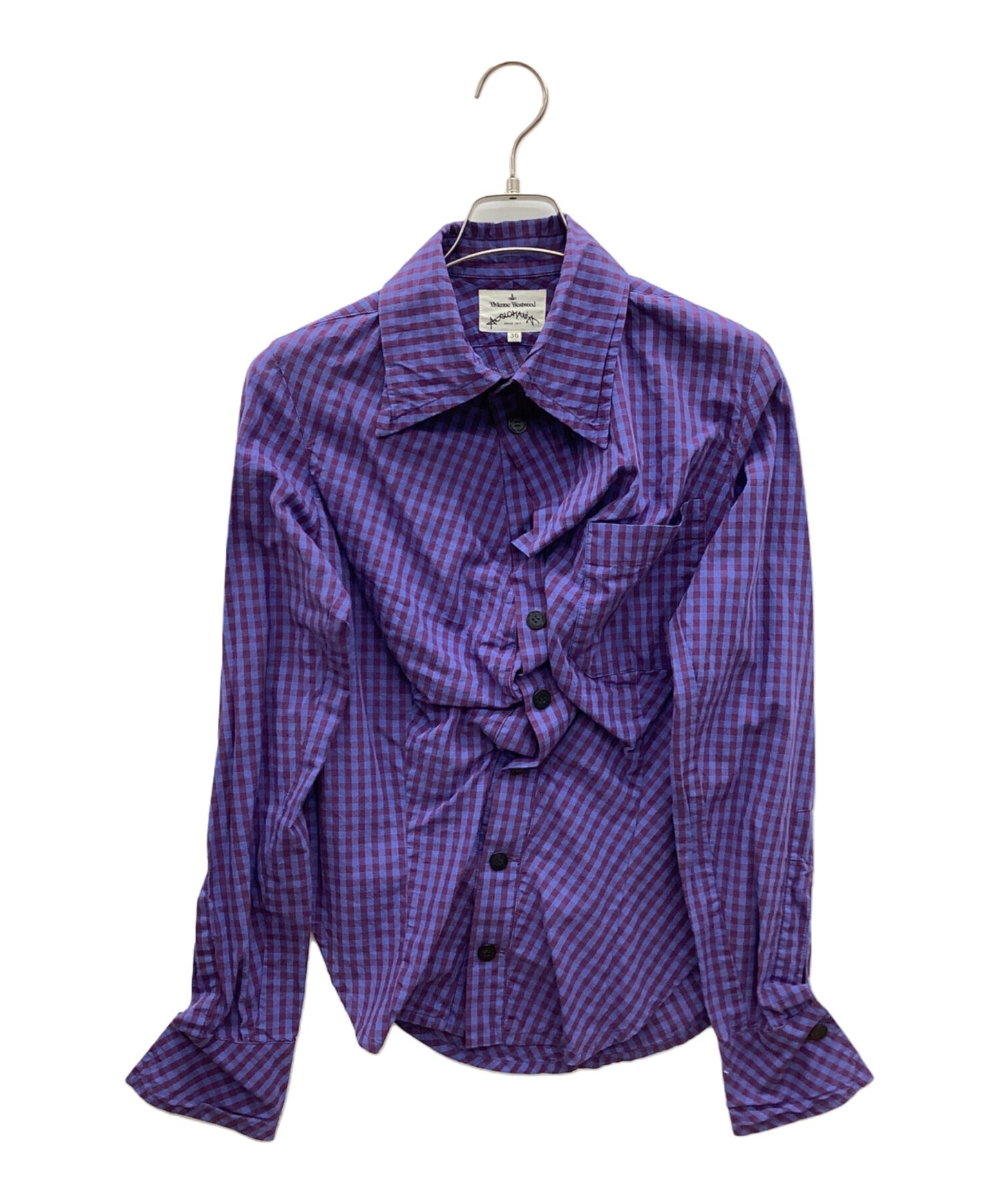 [Pre-owned] Vivienne Westwood ANGLOMANIA Back print shaped blouse