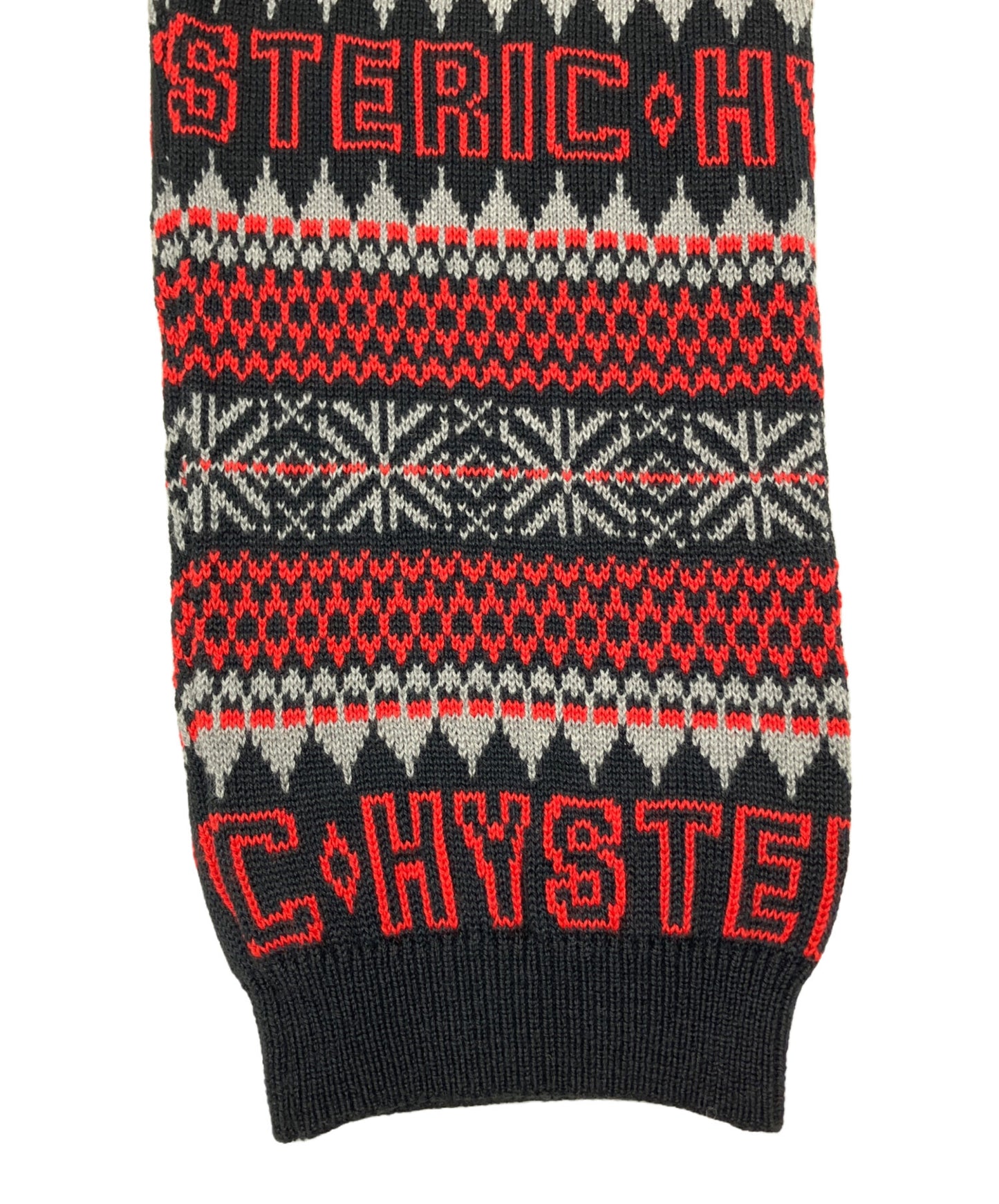 [Pre-owned] Hysteric Glamour Knit Leggings HYSTERIC NORDIC Pattern Jacquard Leggings 01233NP02