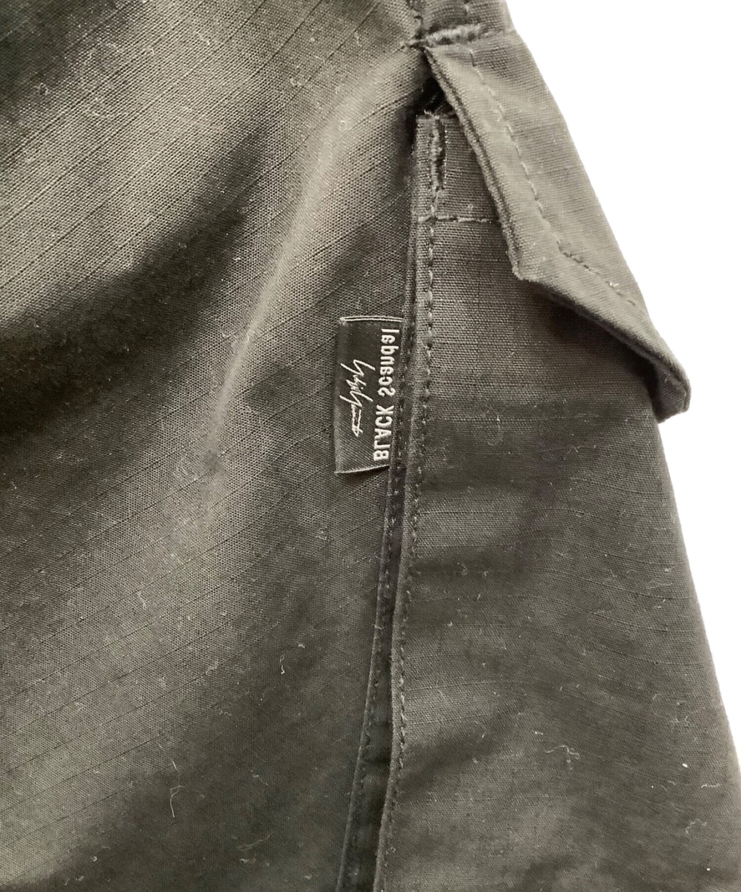 [Pre-owned] BLACK Scandal Yohji Yamamoto Ripstop 12-tuck pants