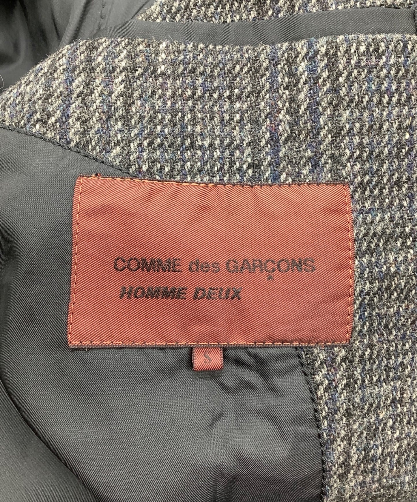 [Pre-owned] COMME des GARCONS HOMME DEUX tweed checkcoat