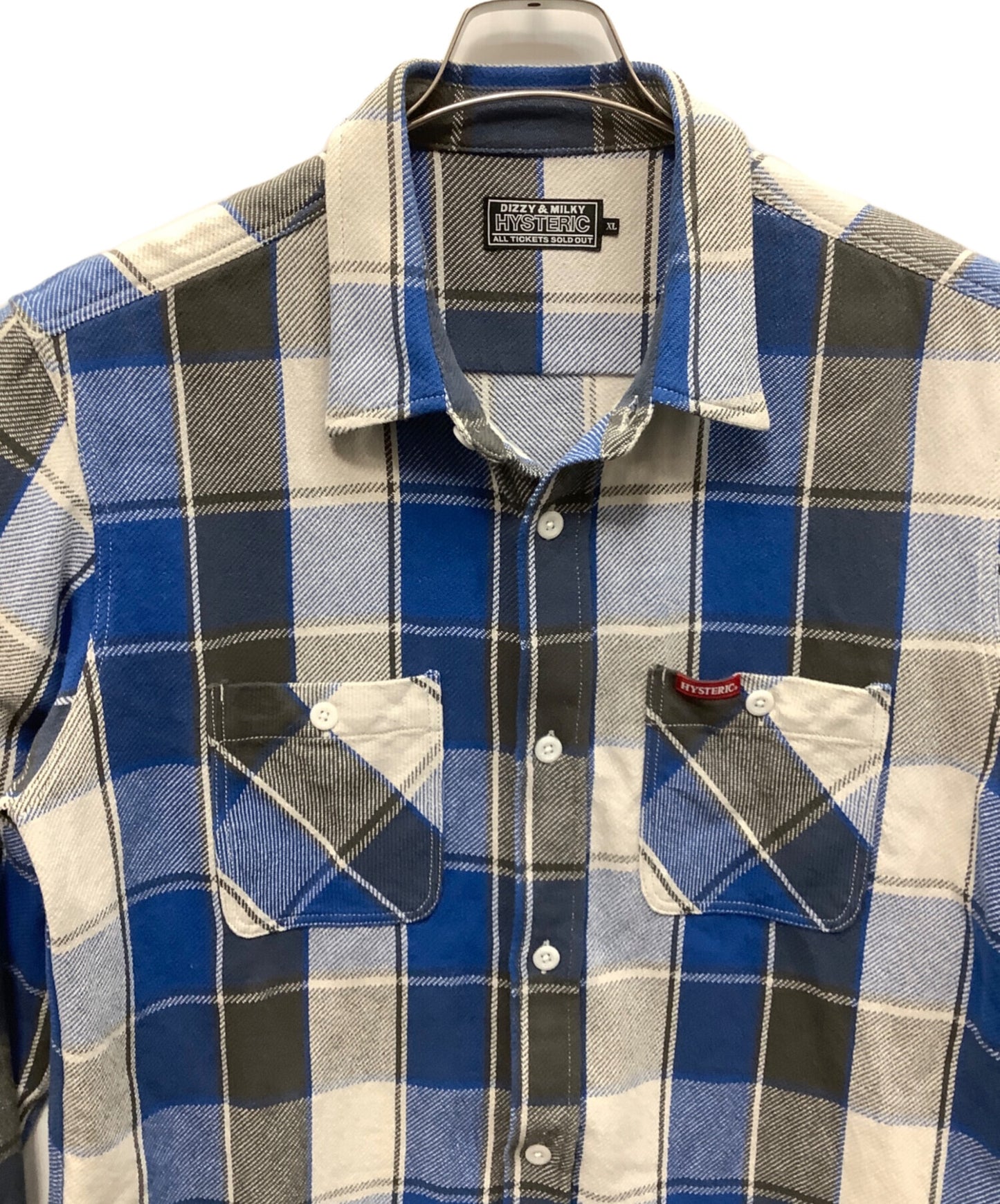 [Pre-owned] Hysteric Glamour work-check shirt 02241AH01