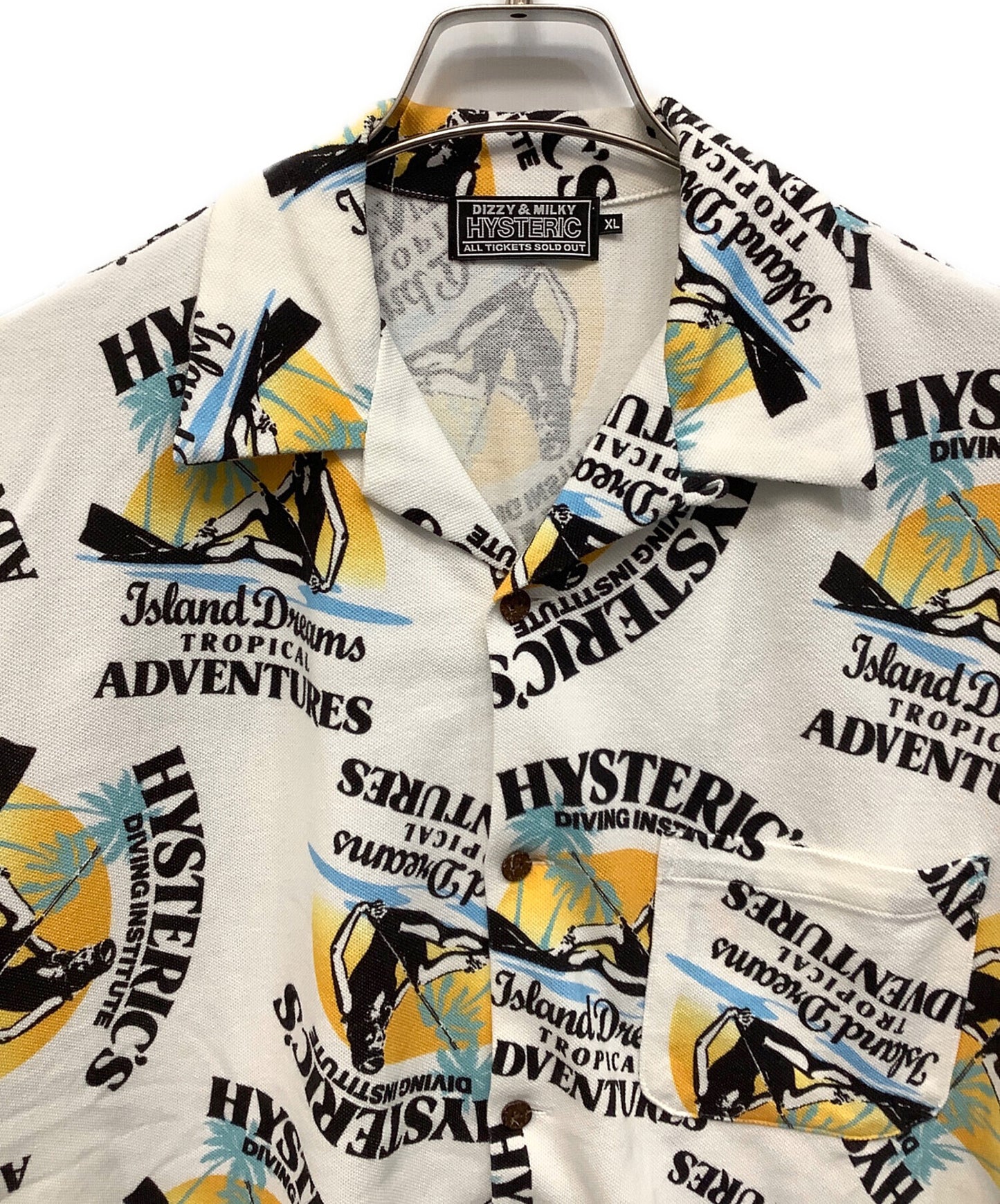 [Pre-owned] Hysteric Glamour open-collared shirt 02241CH04
