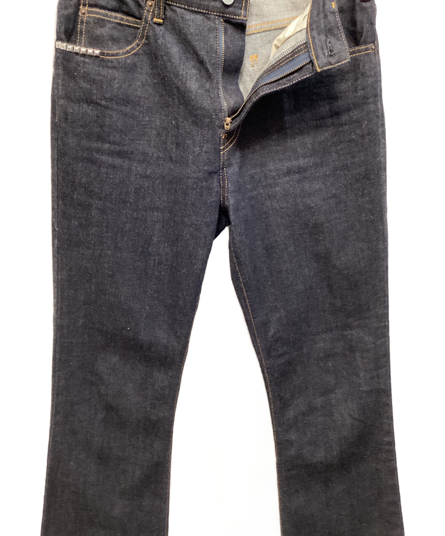 [Pre-owned] Hysteric Glamour Studded denim flared pants 02243AP57