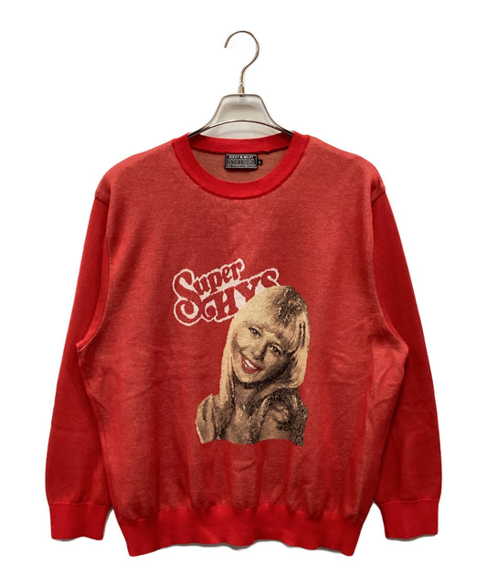 [Pre-owned] Hysteric Glamour ROCK MY WORLD Girl Design Knit 02251NS03