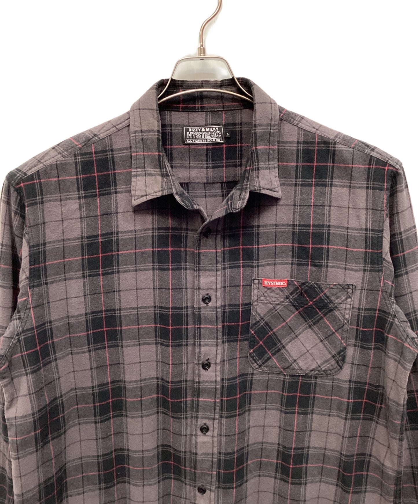 [Pre-owned] Hysteric Glamour napped viera checkered shag 02223AH01