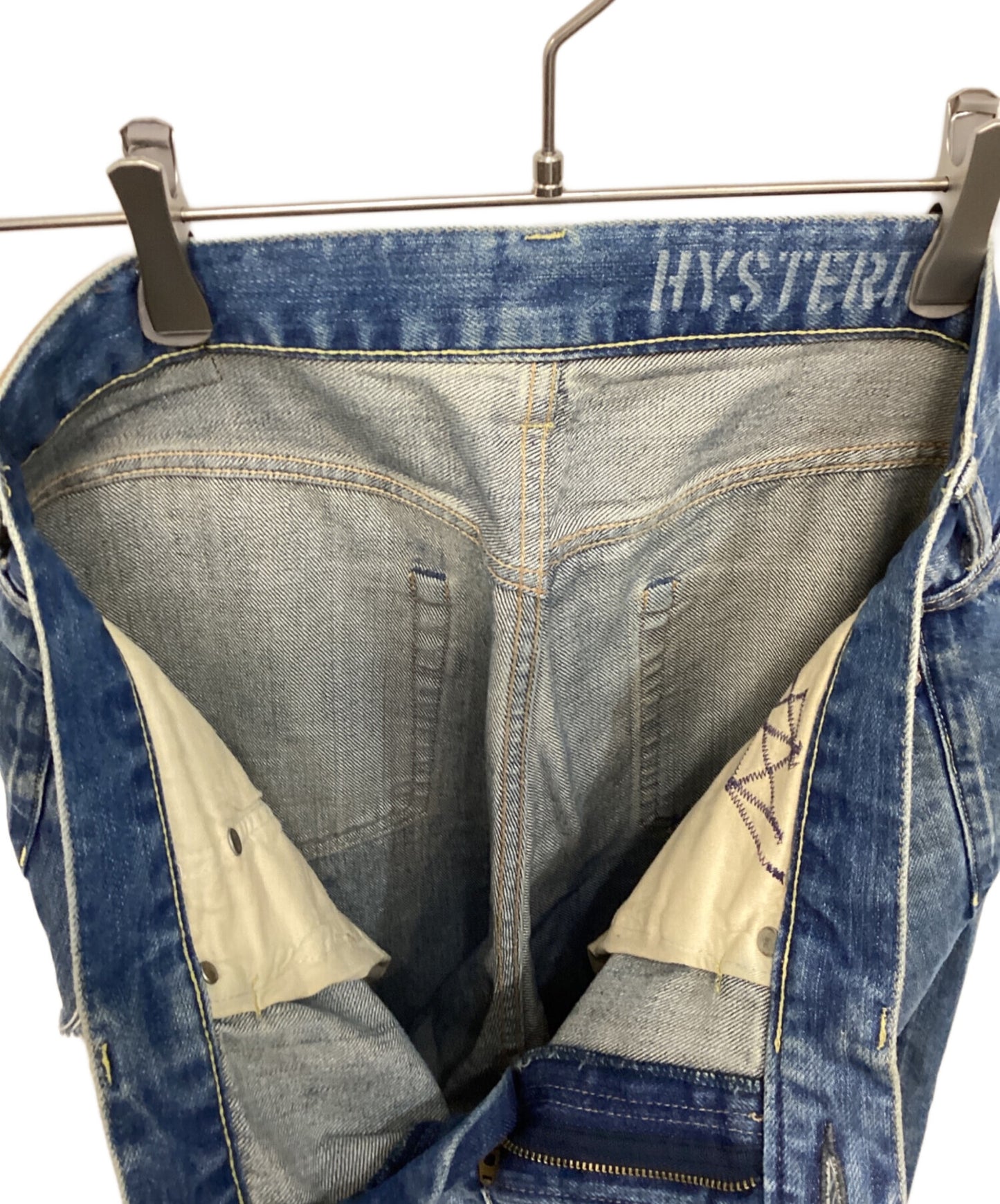 [Pre-owned] Hysteric Glamour Square Window Remake Slim Straight Denim 02213AP14